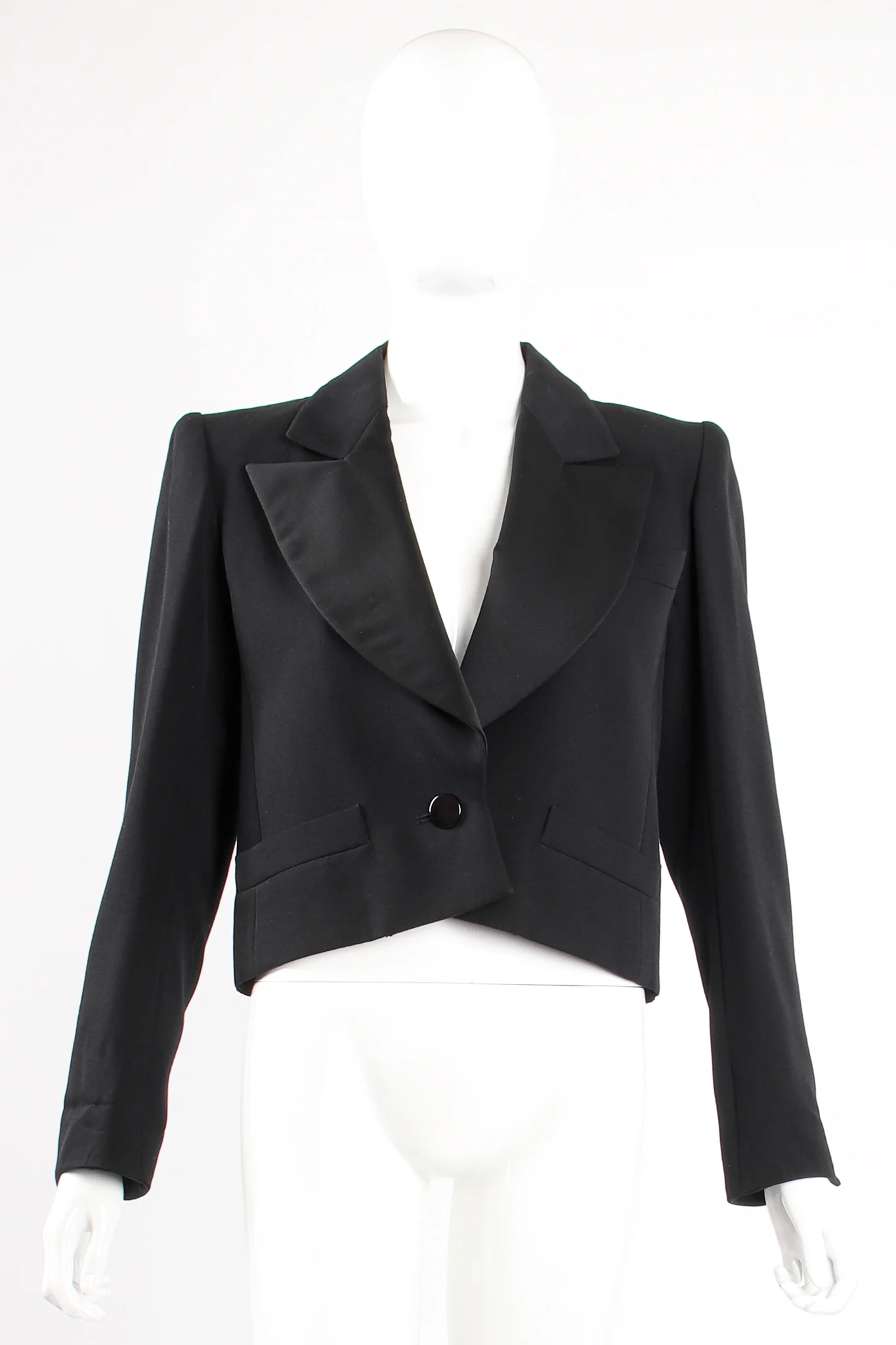 Cropped Tuxedo Jacket - Image 7