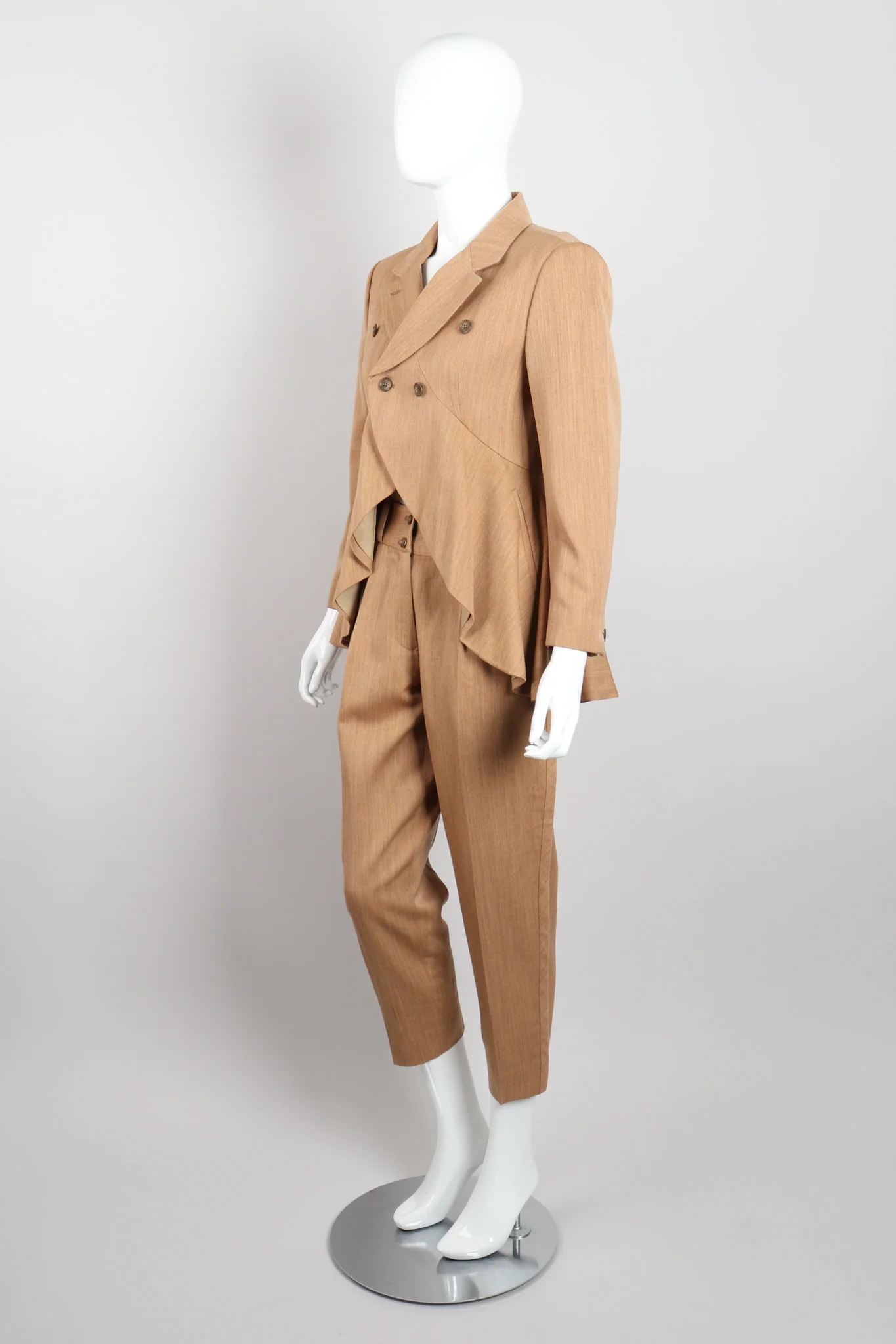 Cropped Waterfall Jacket & Pant Set - Image 4
