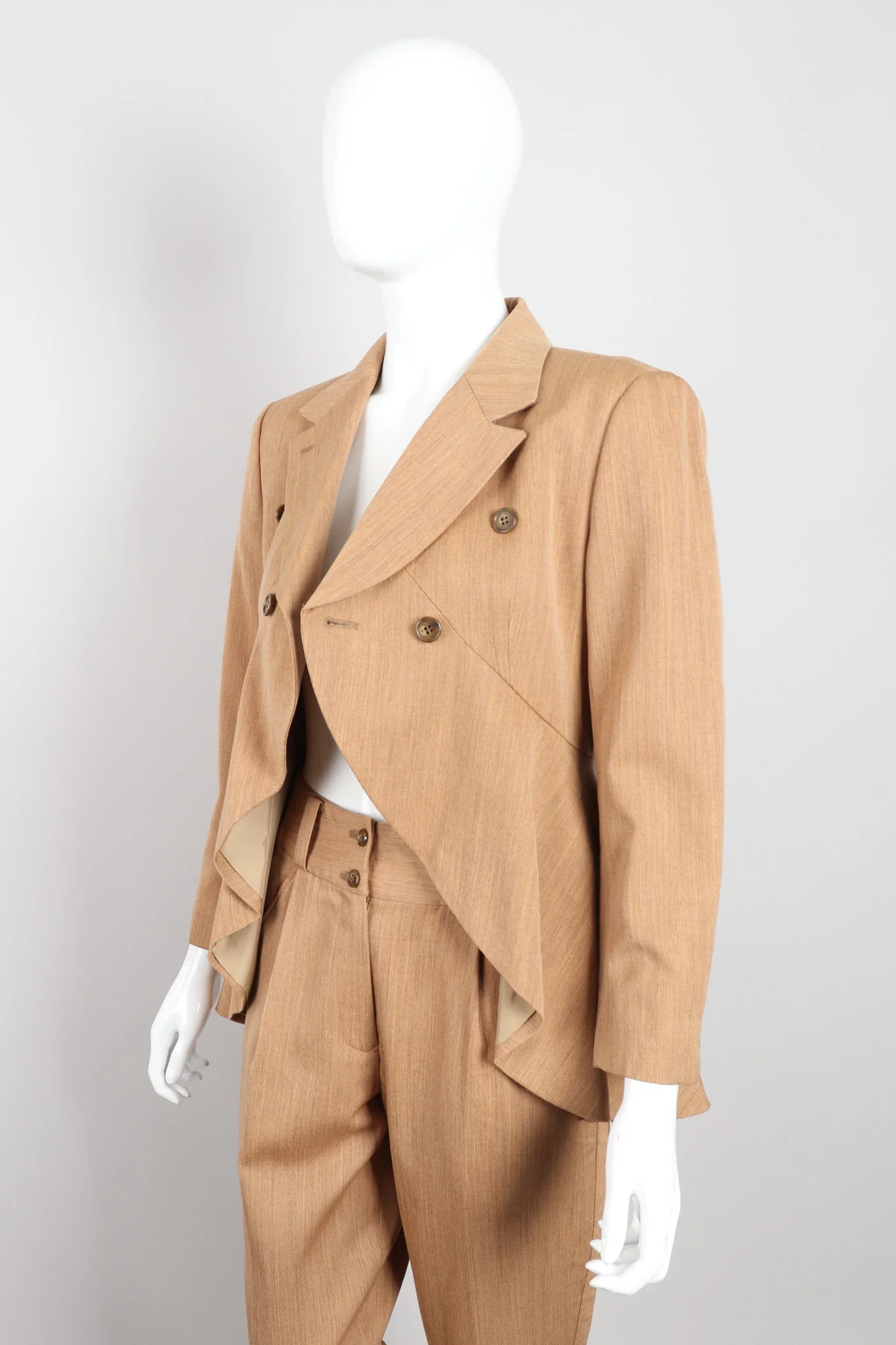 Cropped Waterfall Jacket & Pant Set - Image 9