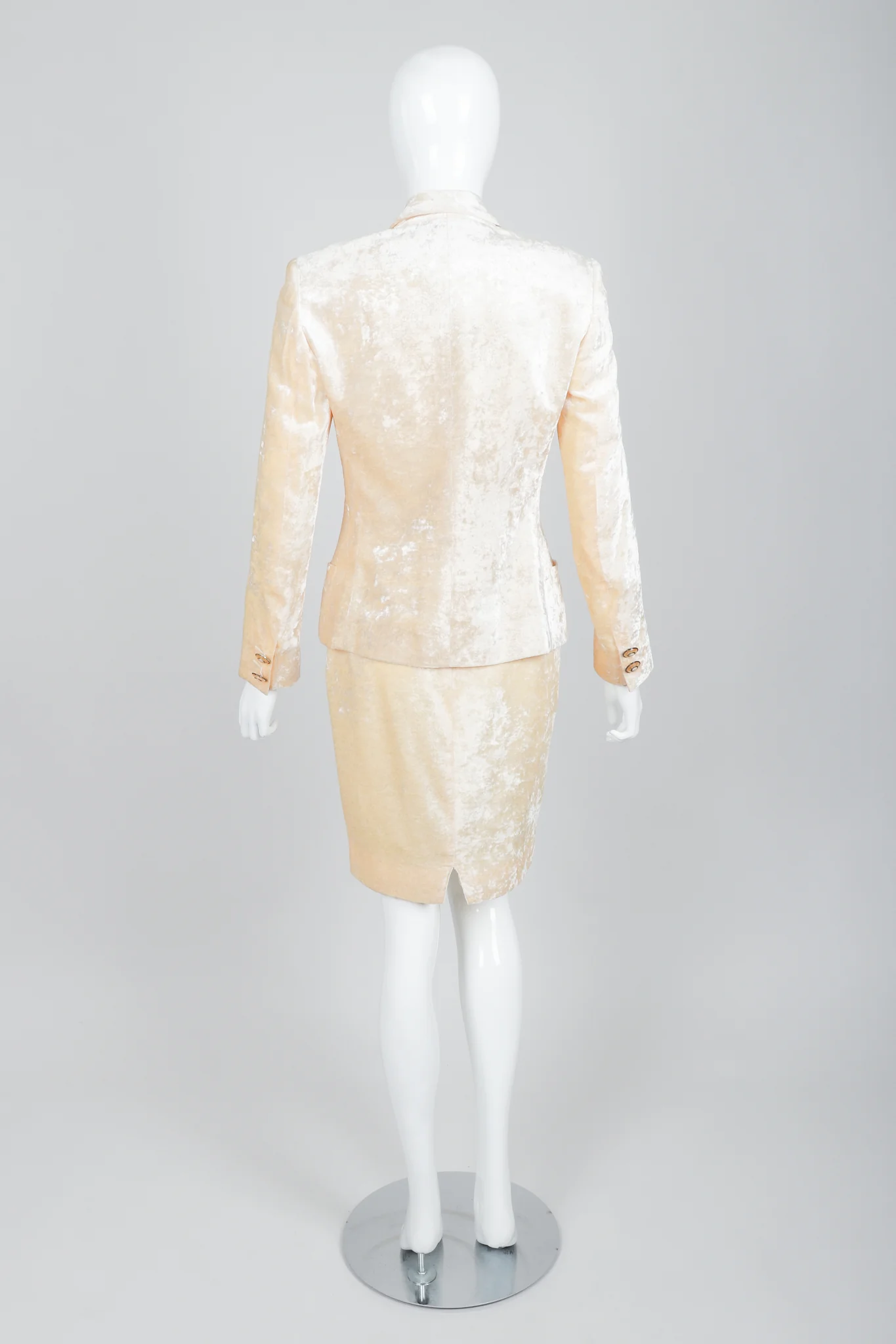 Crushed Velvet Jacket & Skirt Suit - Image 5