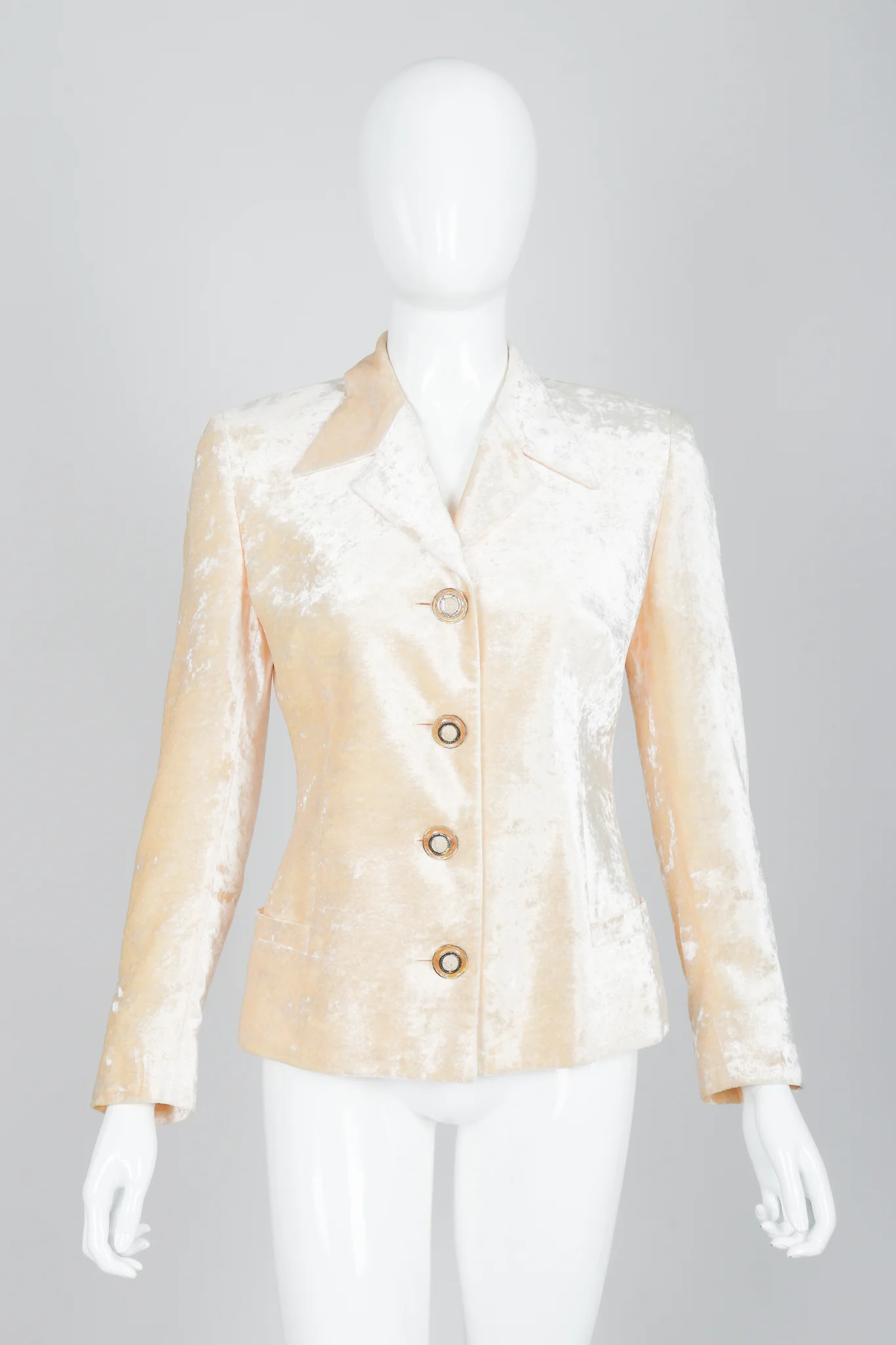 Crushed Velvet Jacket & Skirt Suit - Image 6