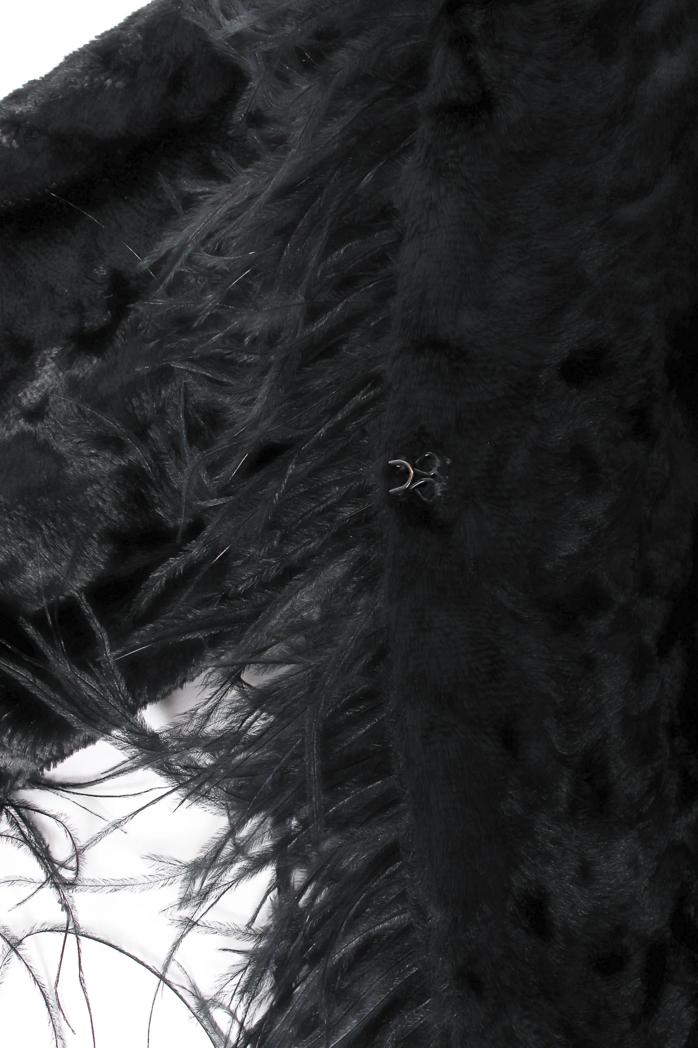 Crushed Velvet Ostrich Feather Jacket - Image 7