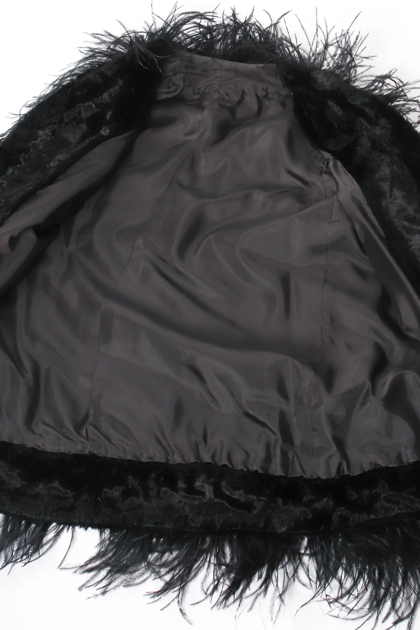 Crushed Velvet Ostrich Feather Jacket - Image 8