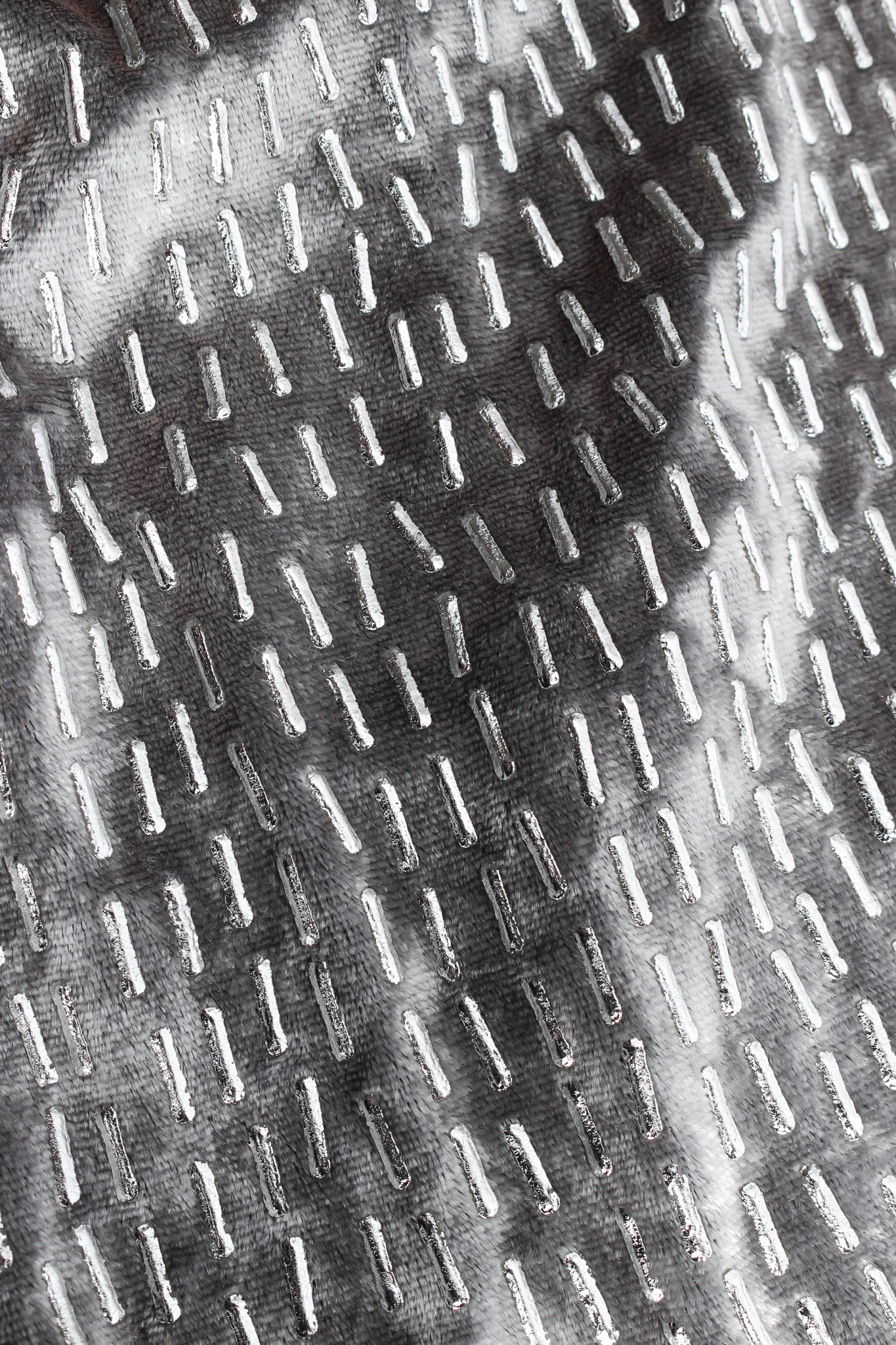 Crushed Velvet Rhinestone Metallic Dress - Image 8