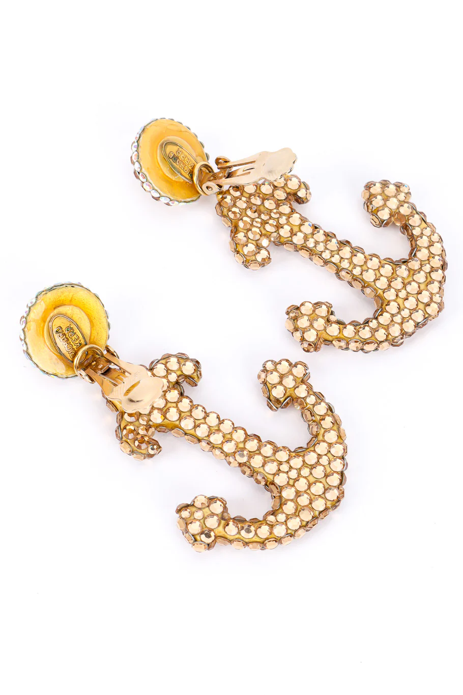 Crystal Anchor Drop Earrings - Image 6