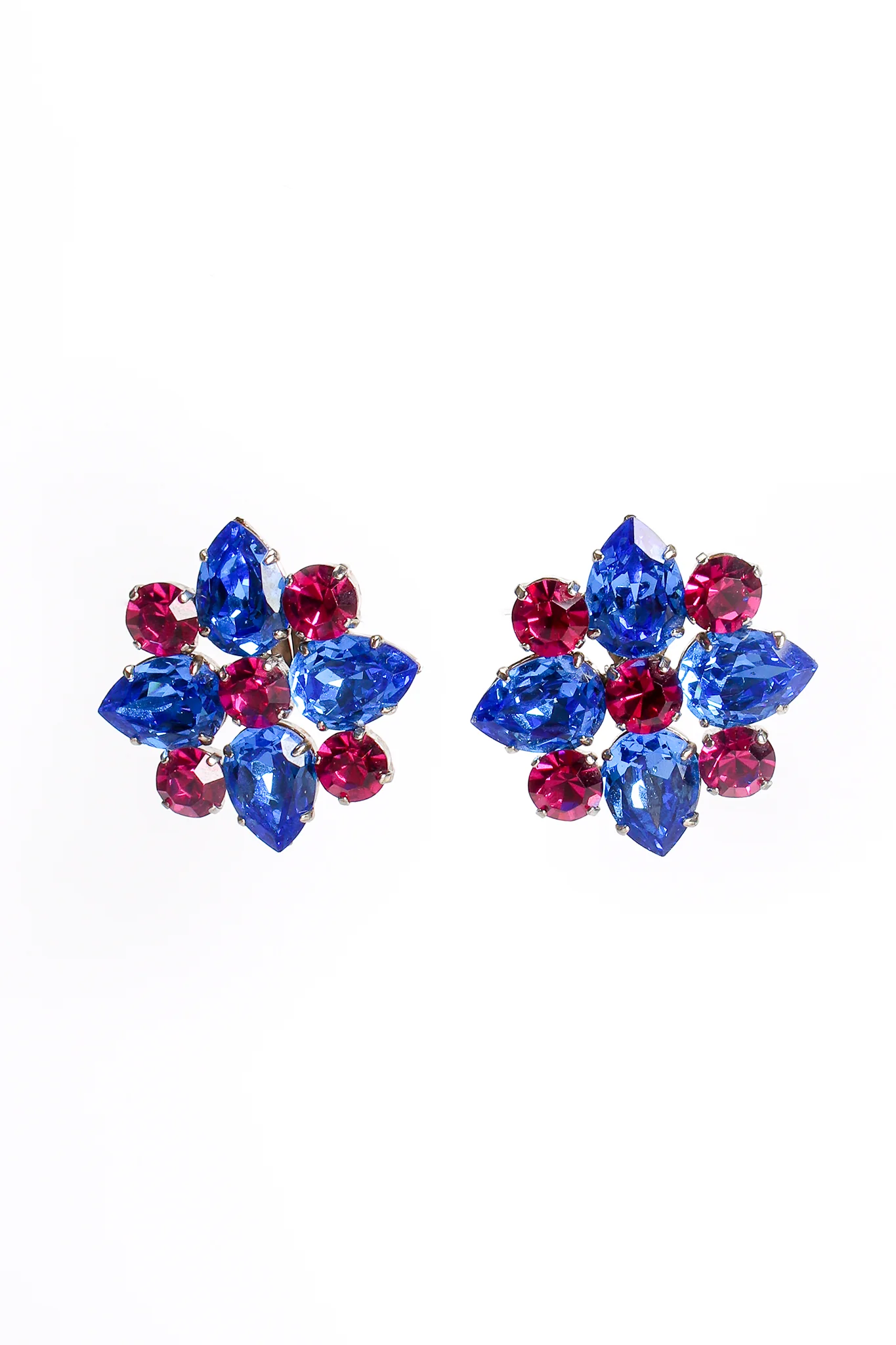 Crystal Arabesque Flower Earrings - Image 4
