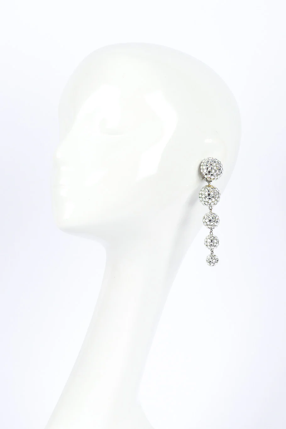 Crystal Ball Drop Earrings - Image 2