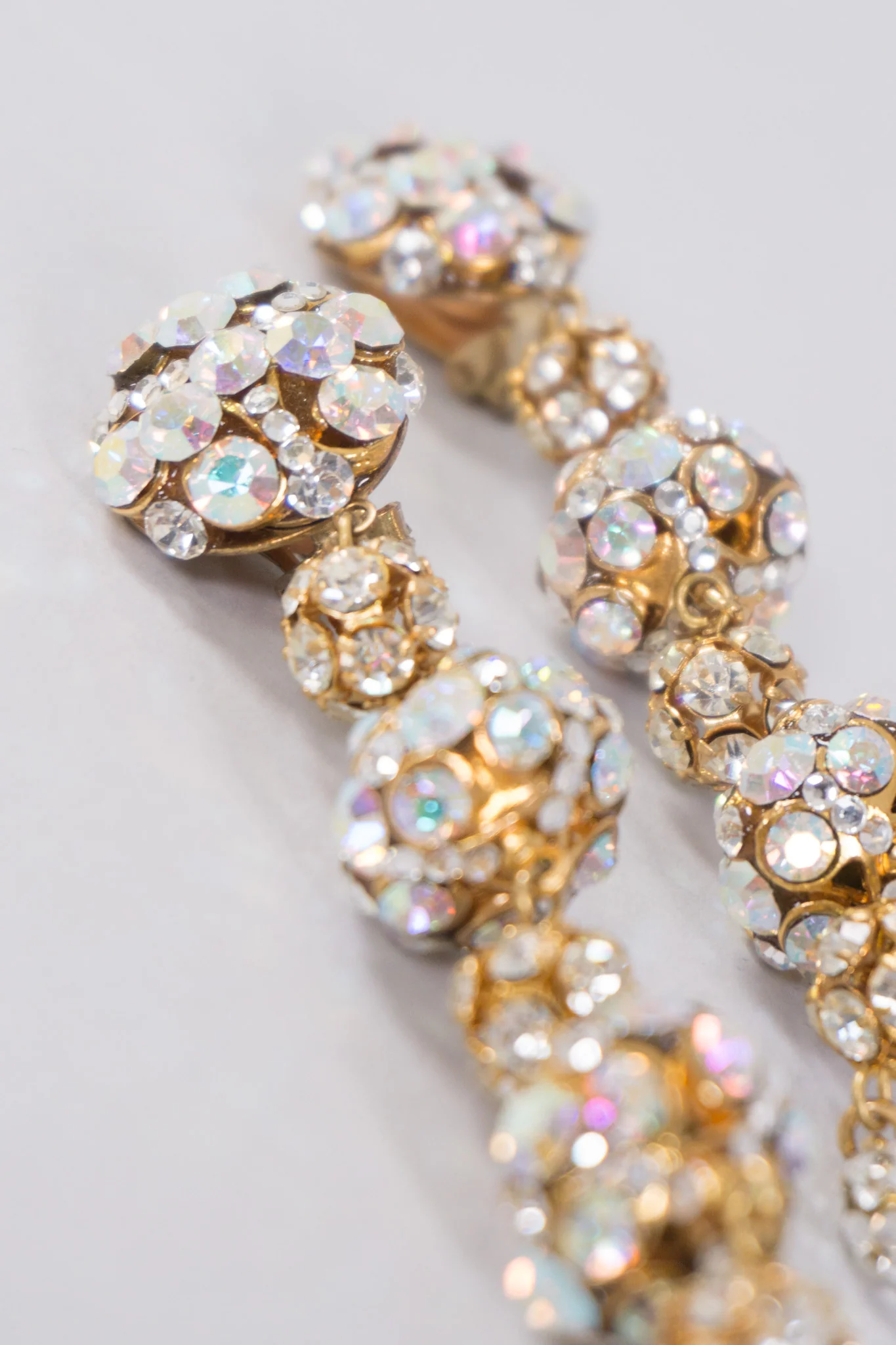 Crystal Ball Drop Earrings - Image 2