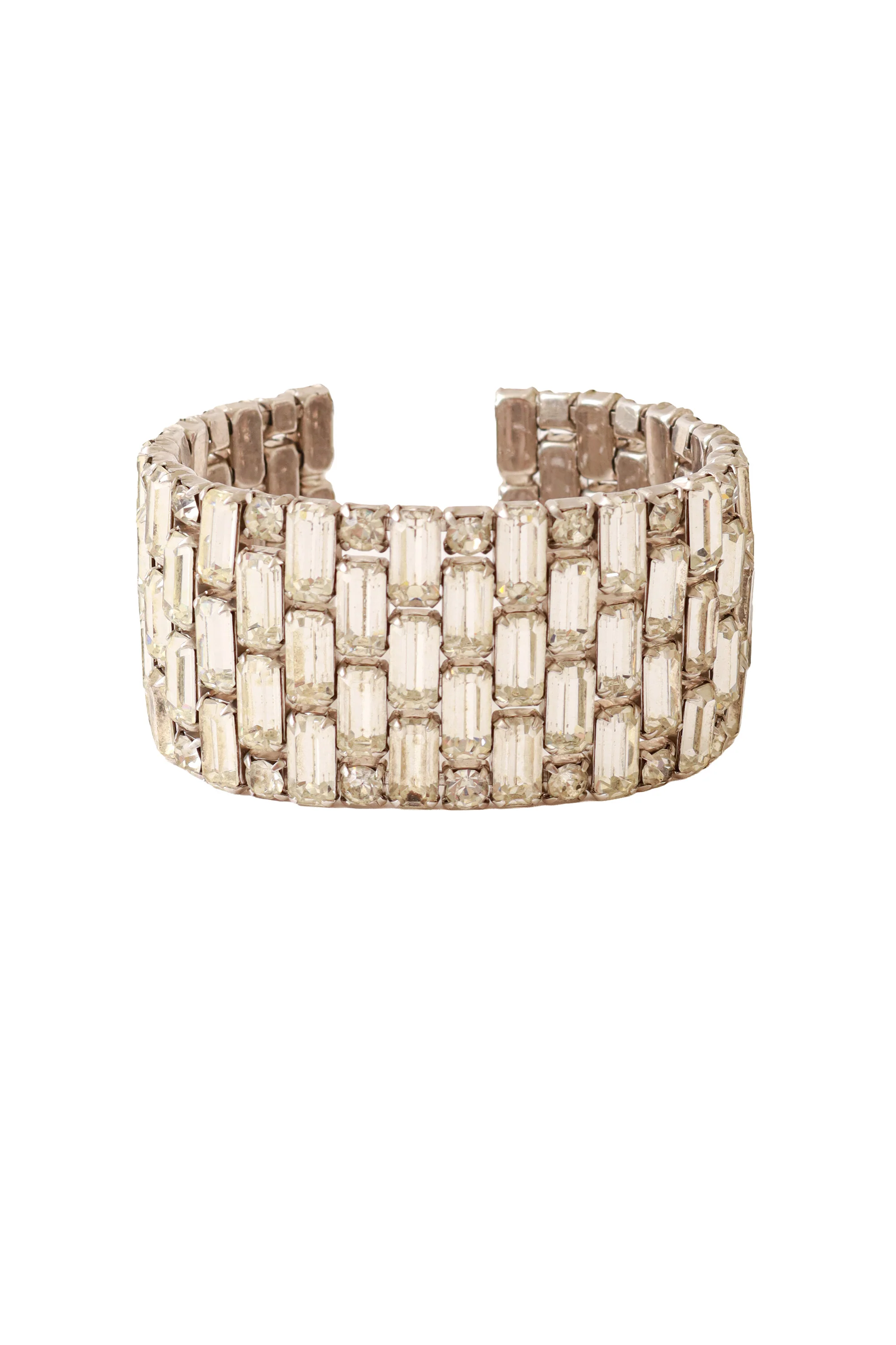 Crystal Bar Cuff Bracelet