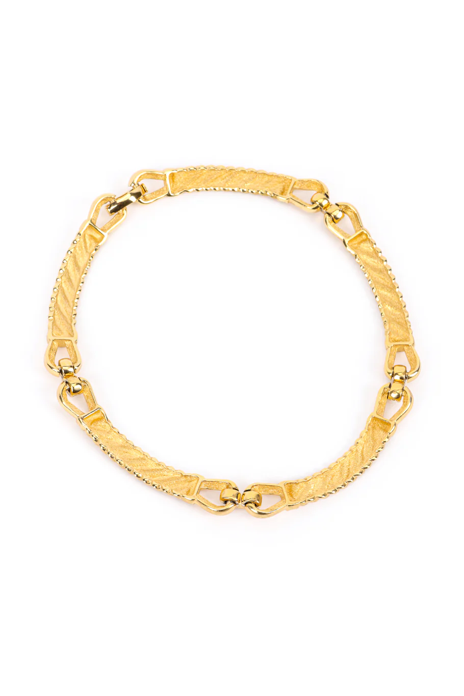 Crystal Bar Link Collar Necklace - Image 3