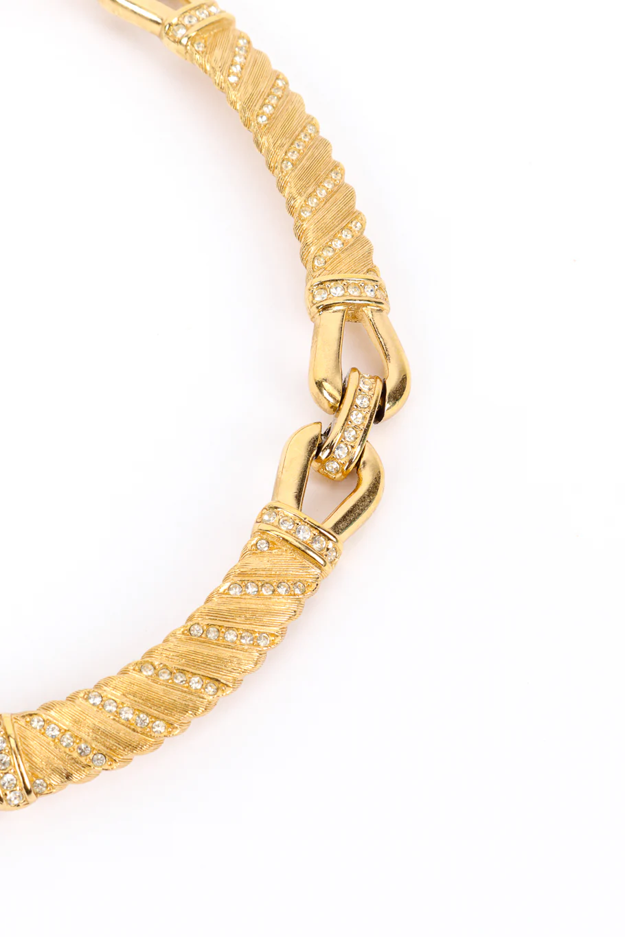 Crystal Bar Link Collar Necklace - Image 4
