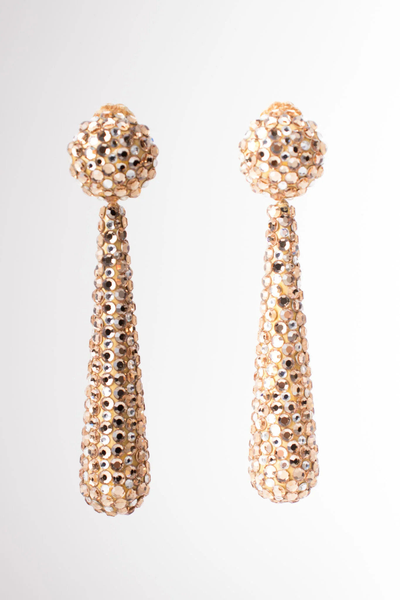 Crystal Baton Drop Earrings - Image 4