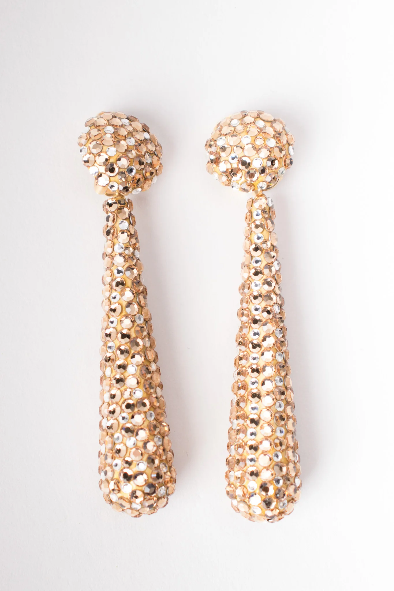 Crystal Baton Drop Earrings - Image 5