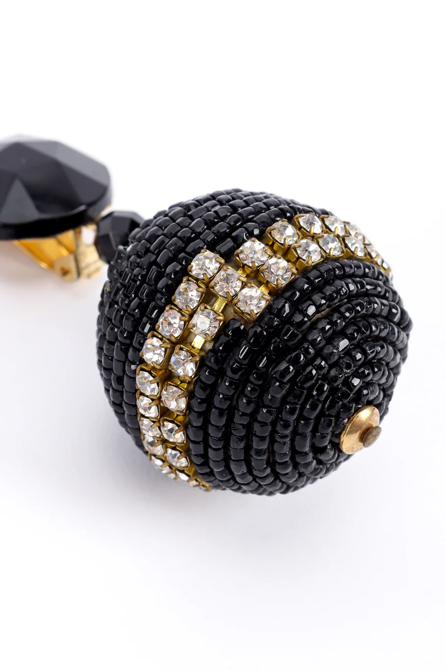 Crystal Bead Ball Drop Earrings - Image 5