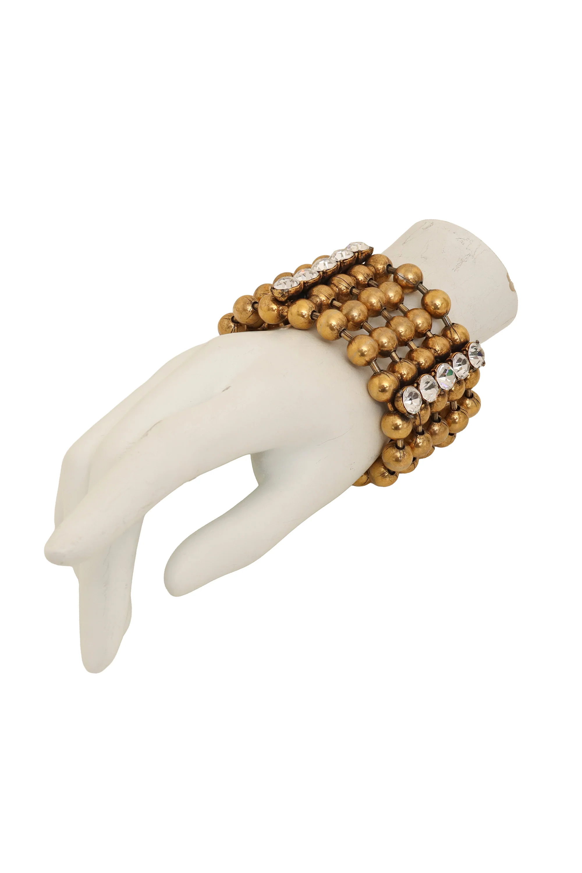 Crystal Bead Cuff Bracelet - Image 2