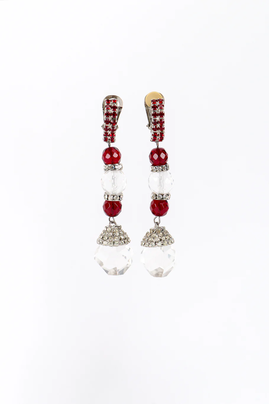 Crystal Bead Drop Earrings