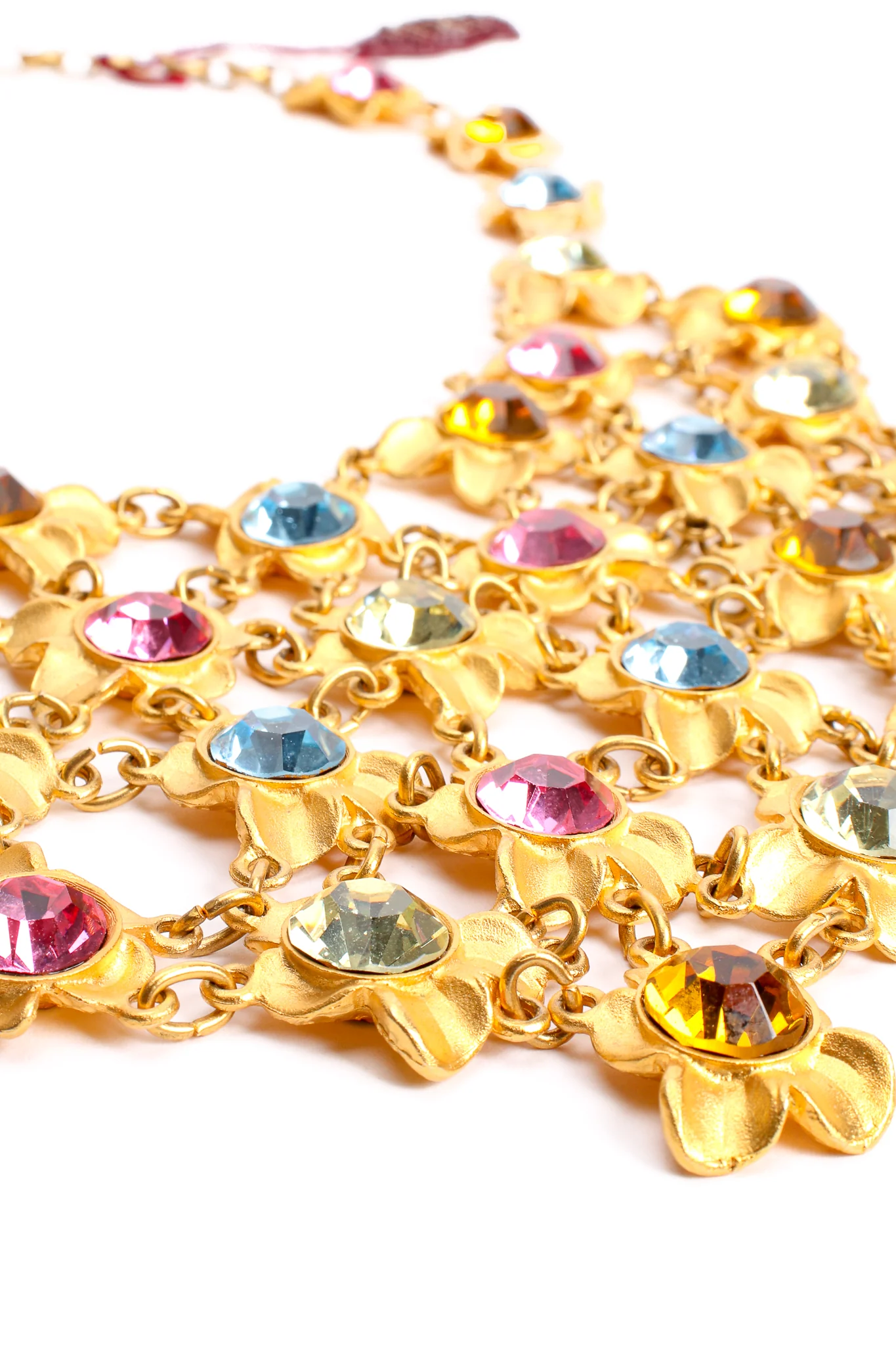 Crystal Blossom Bib Necklace - Image 4