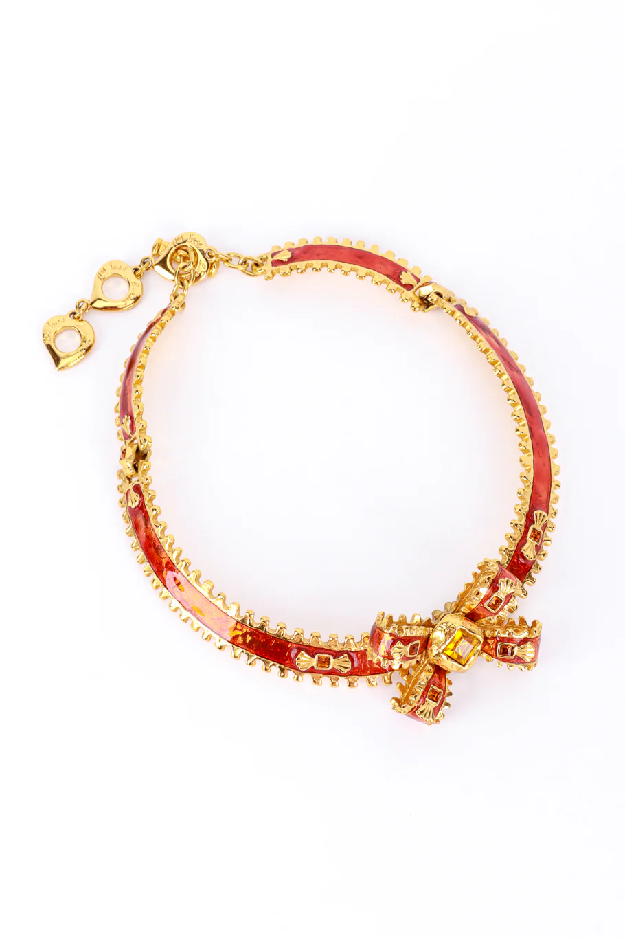 Crystal Bow Collar Necklace - Image 3