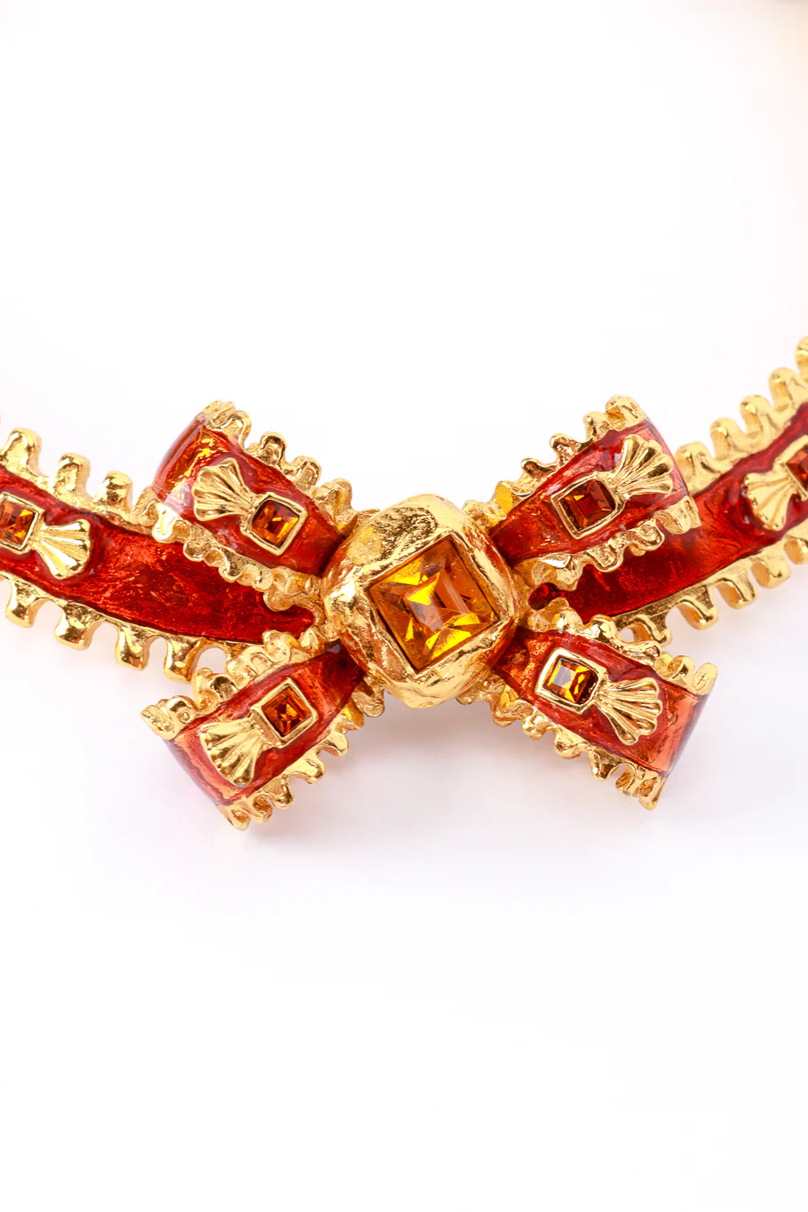 Crystal Bow Collar Necklace - Image 5
