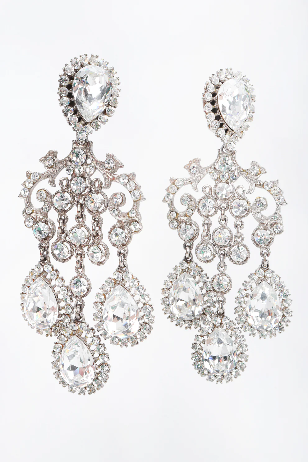 Crystal Chandelier Earrings - Image 3
