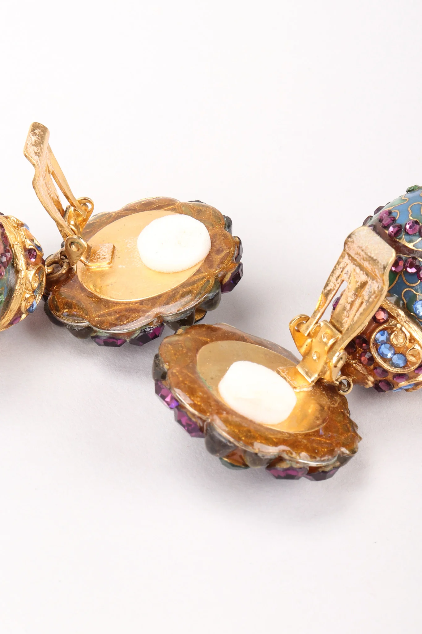 Crystal Cloisonne Ball Drop Earrings - Image 8