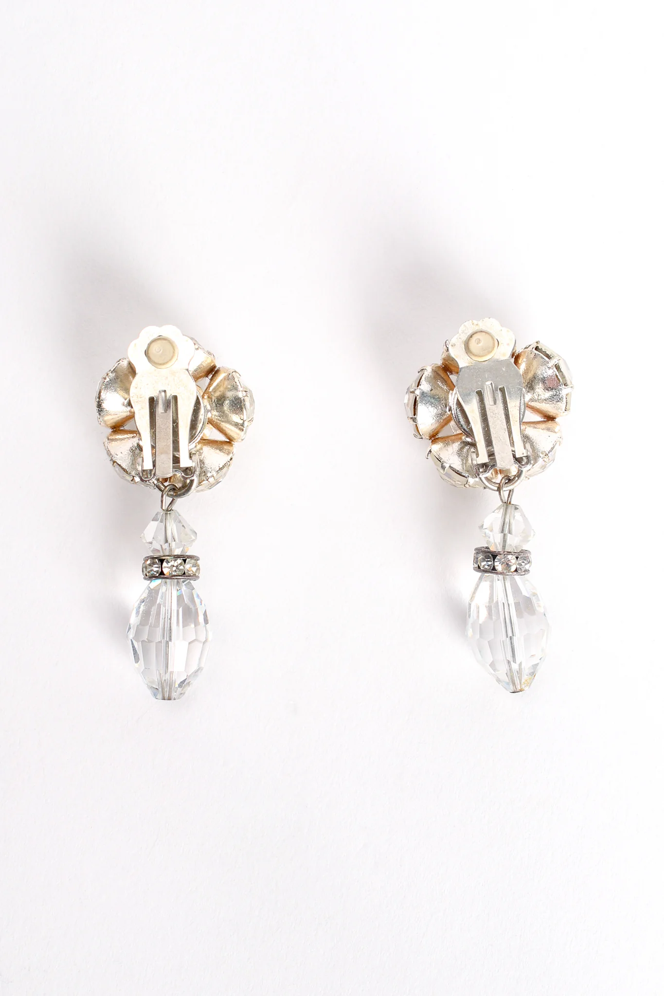 Crystal Cluster Drop Earrings - Image 6