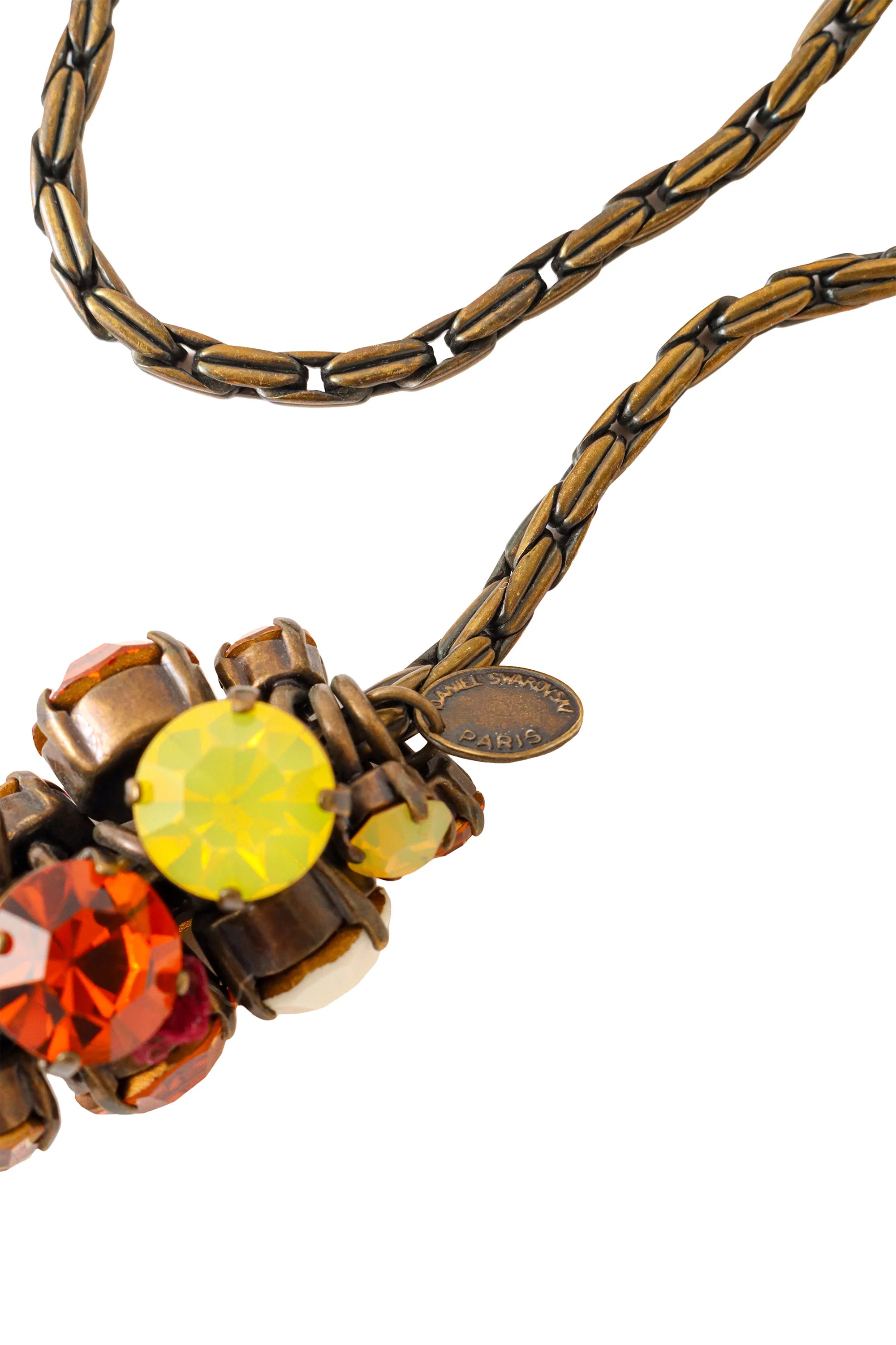 Crystal Cluster Lariat Necklace - Image 5