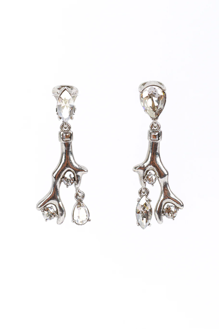 Crystal Coral Branch Earrings