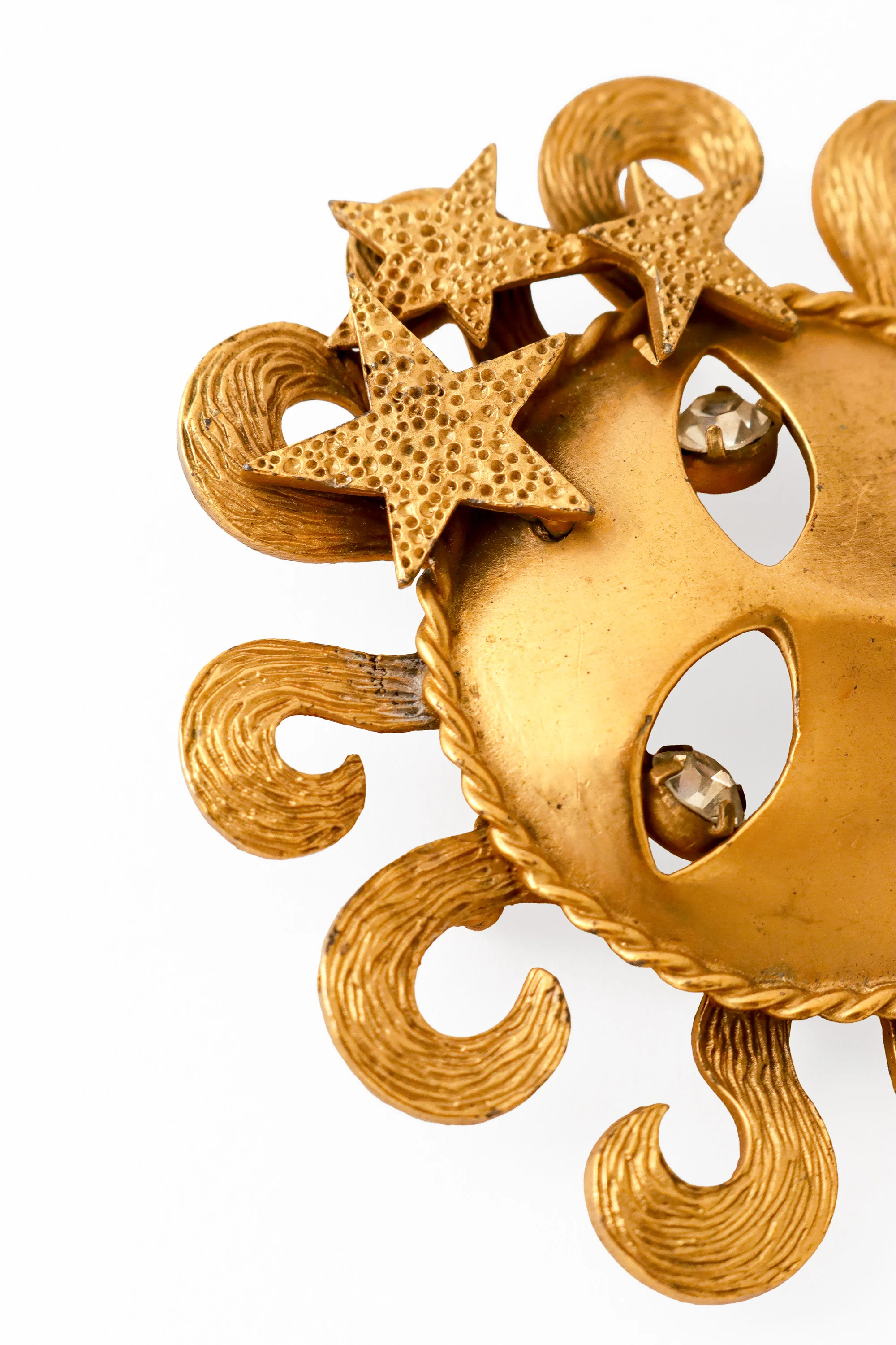 Crystal Eye Sun Brooch - Image 2
