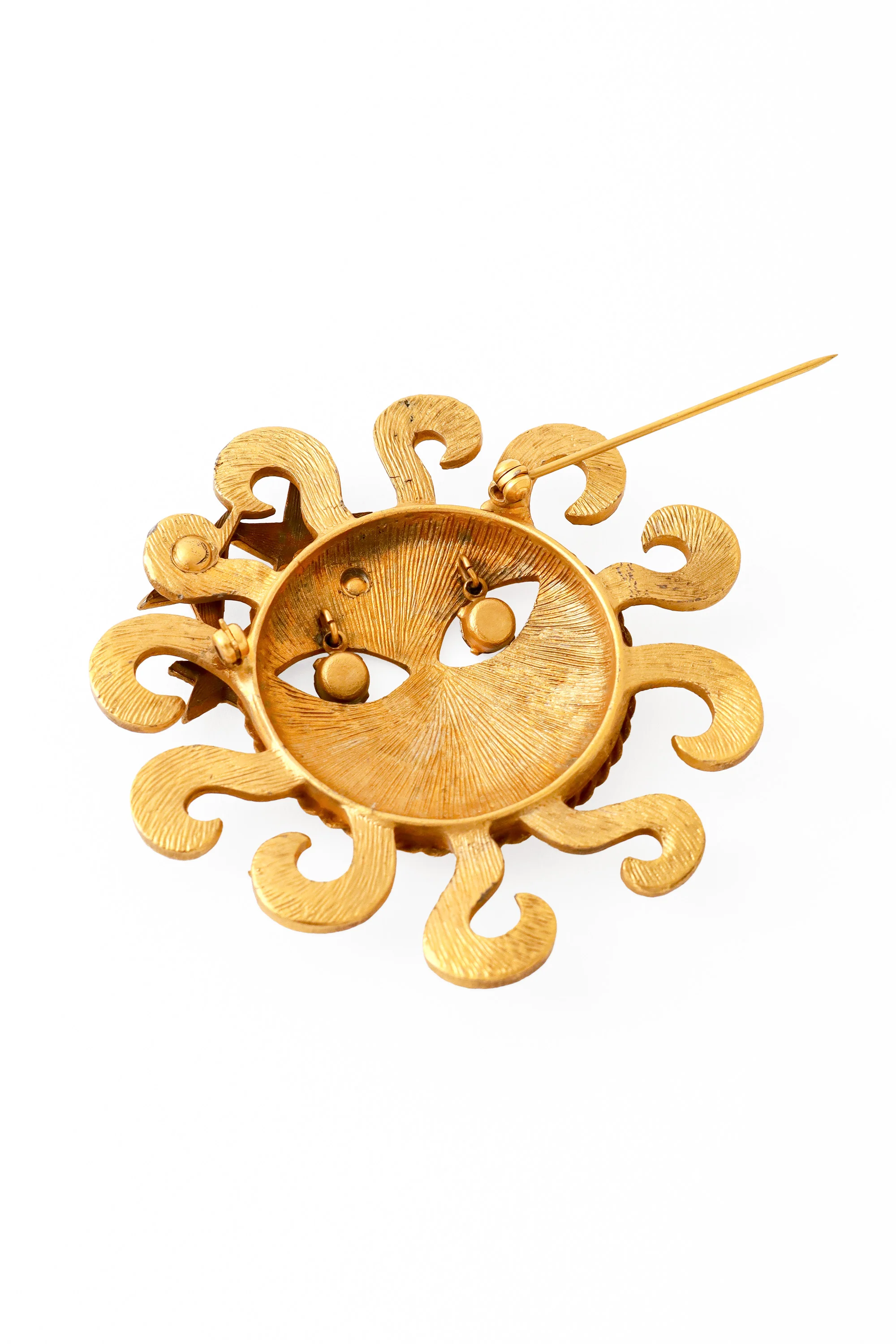 Crystal Eye Sun Brooch - Image 4