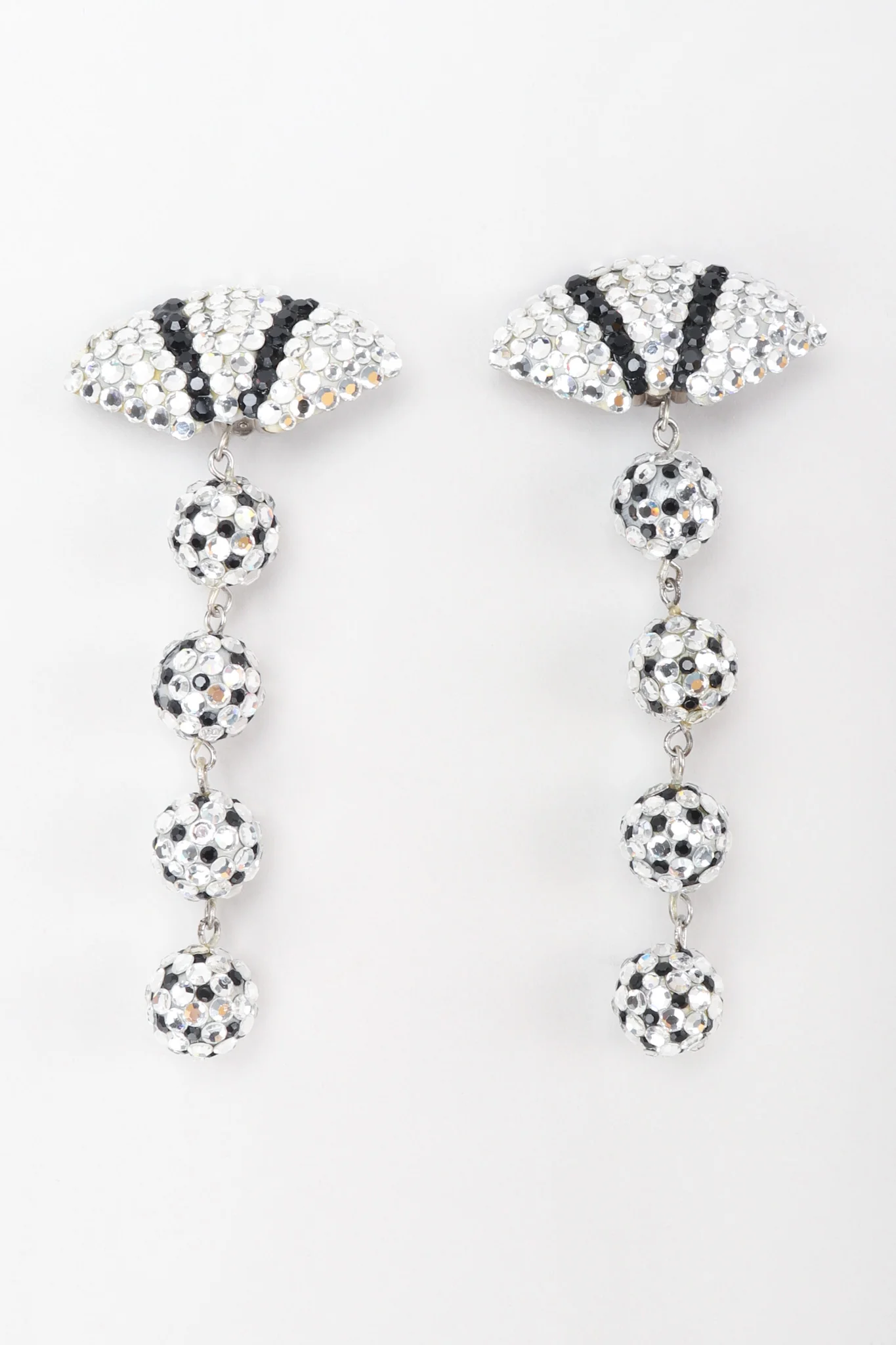 Crystal Fan Drop Earrings - Image 4