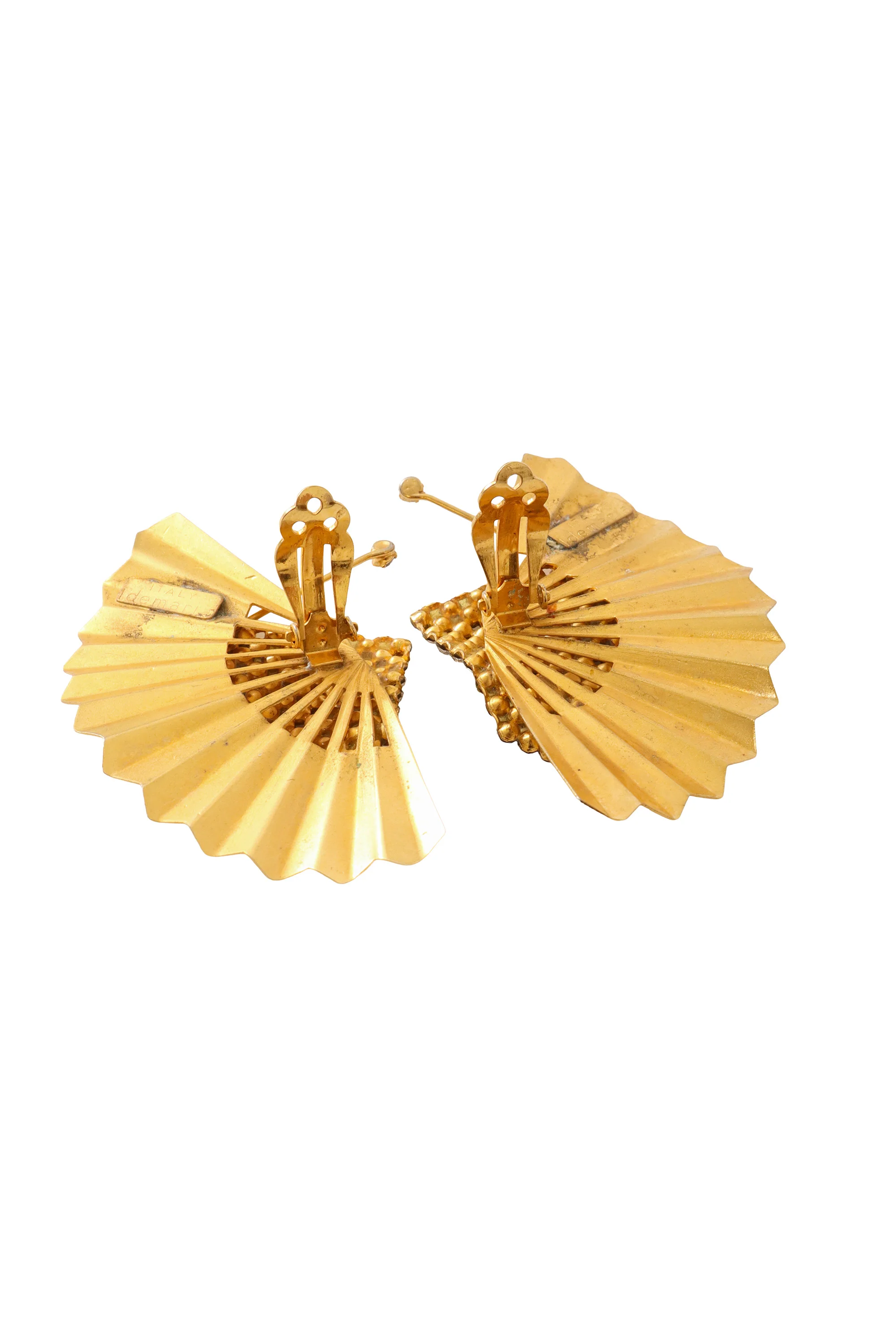 Crystal Fan Earrings - Image 5