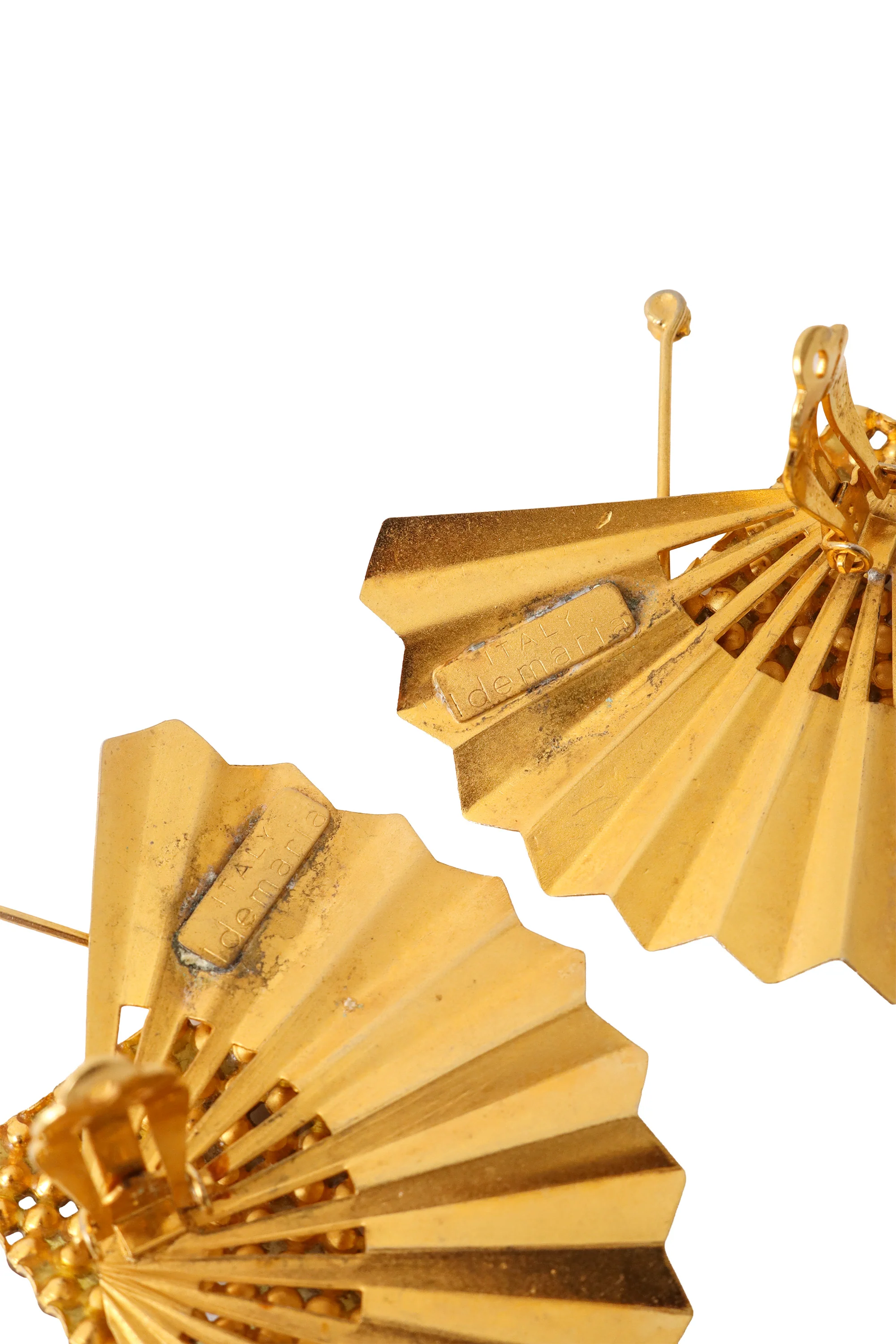 Crystal Fan Earrings - Image 6