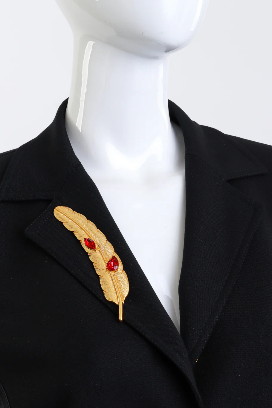 Crystal Feather Brooch - Image 3