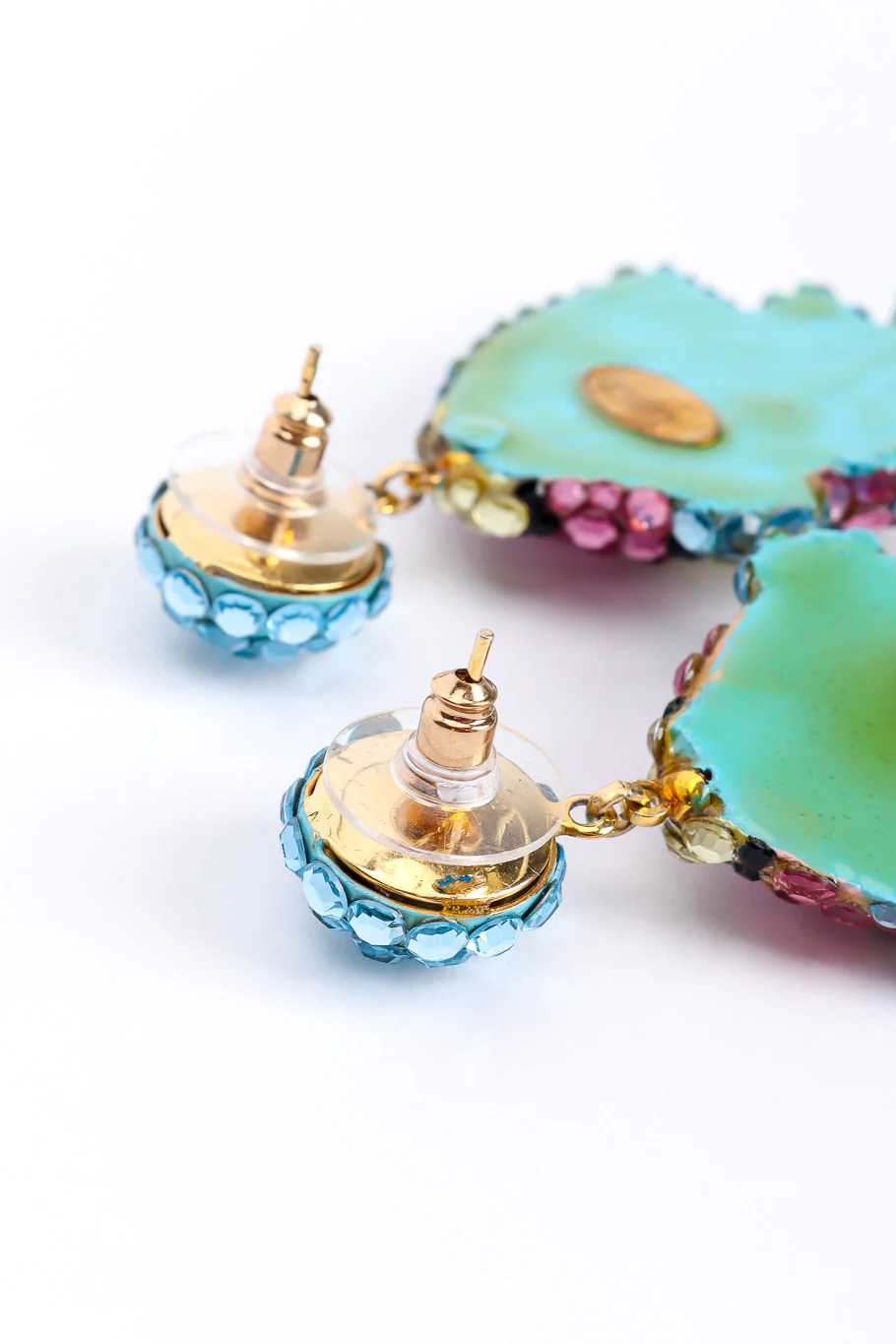 Crystal Fish Drop Earrings - Image 3