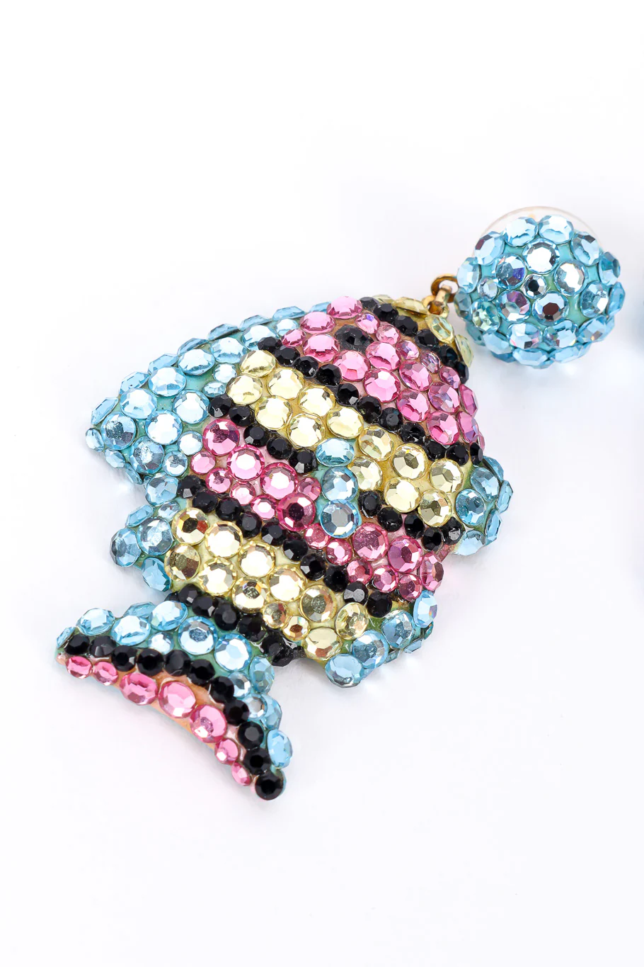 Crystal Fish Drop Earrings - Image 4