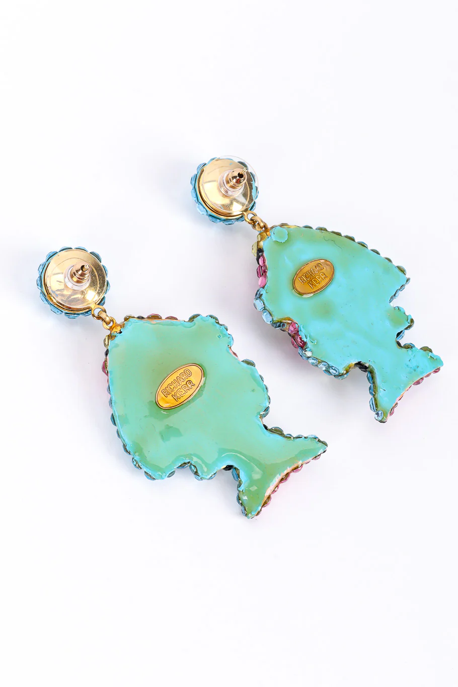 Crystal Fish Drop Earrings - Image 5