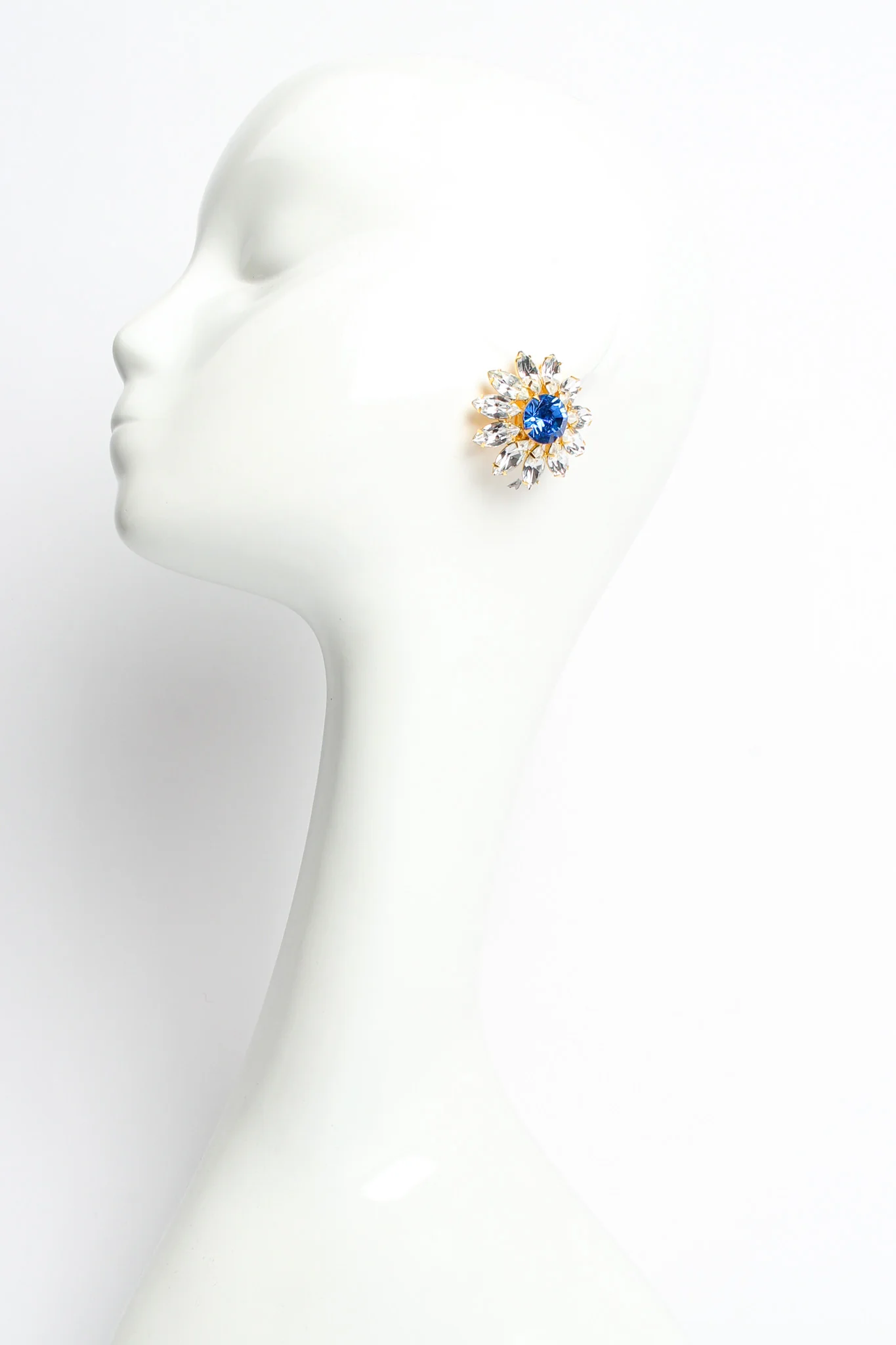 Crystal Floral Earrings - Image 2