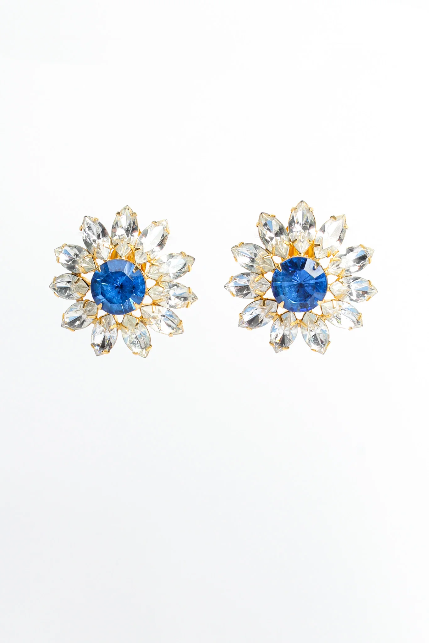 Crystal Floral Earrings - Image 3