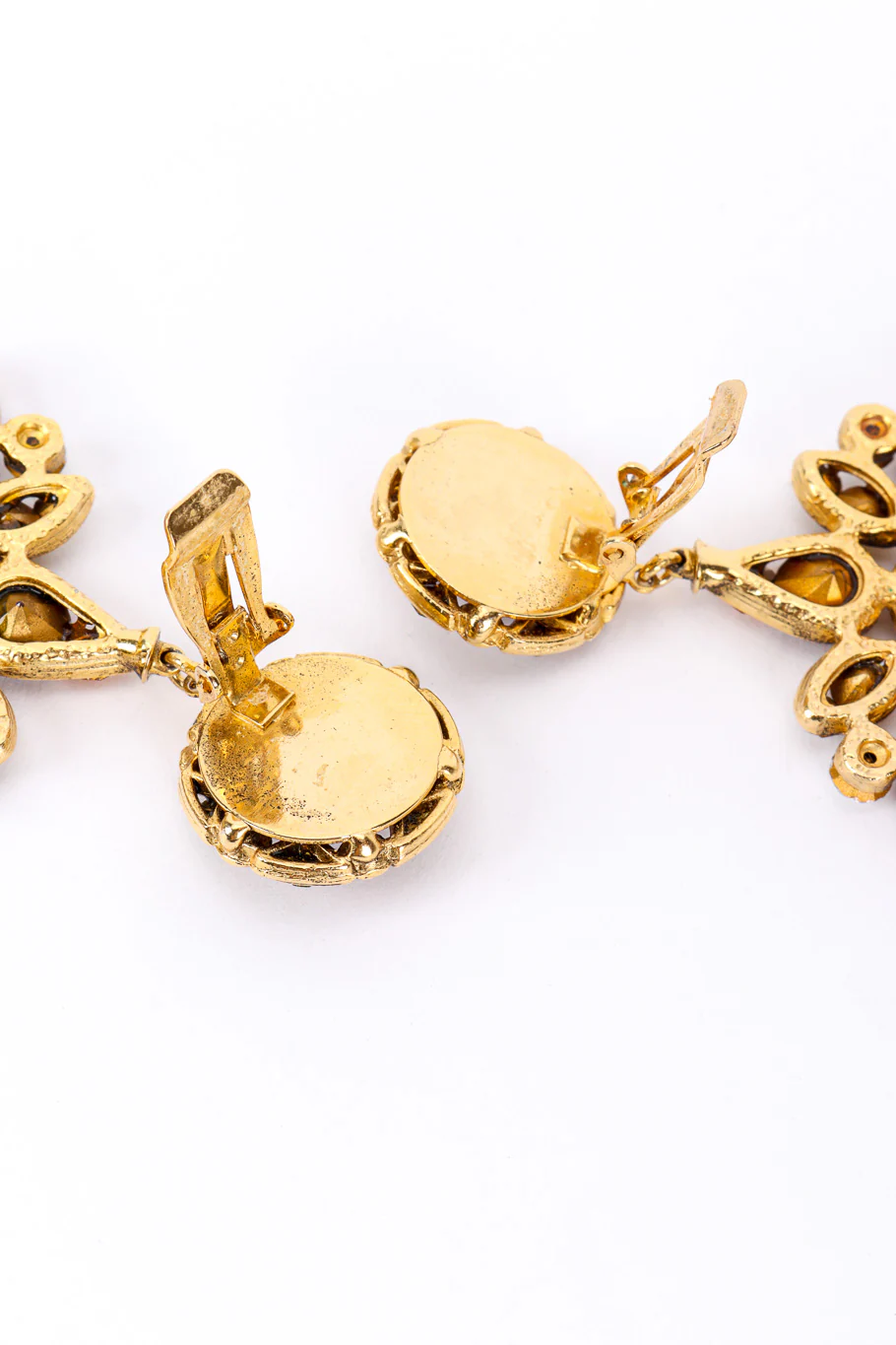 Crystal Flower Drop Earrings - Image 8