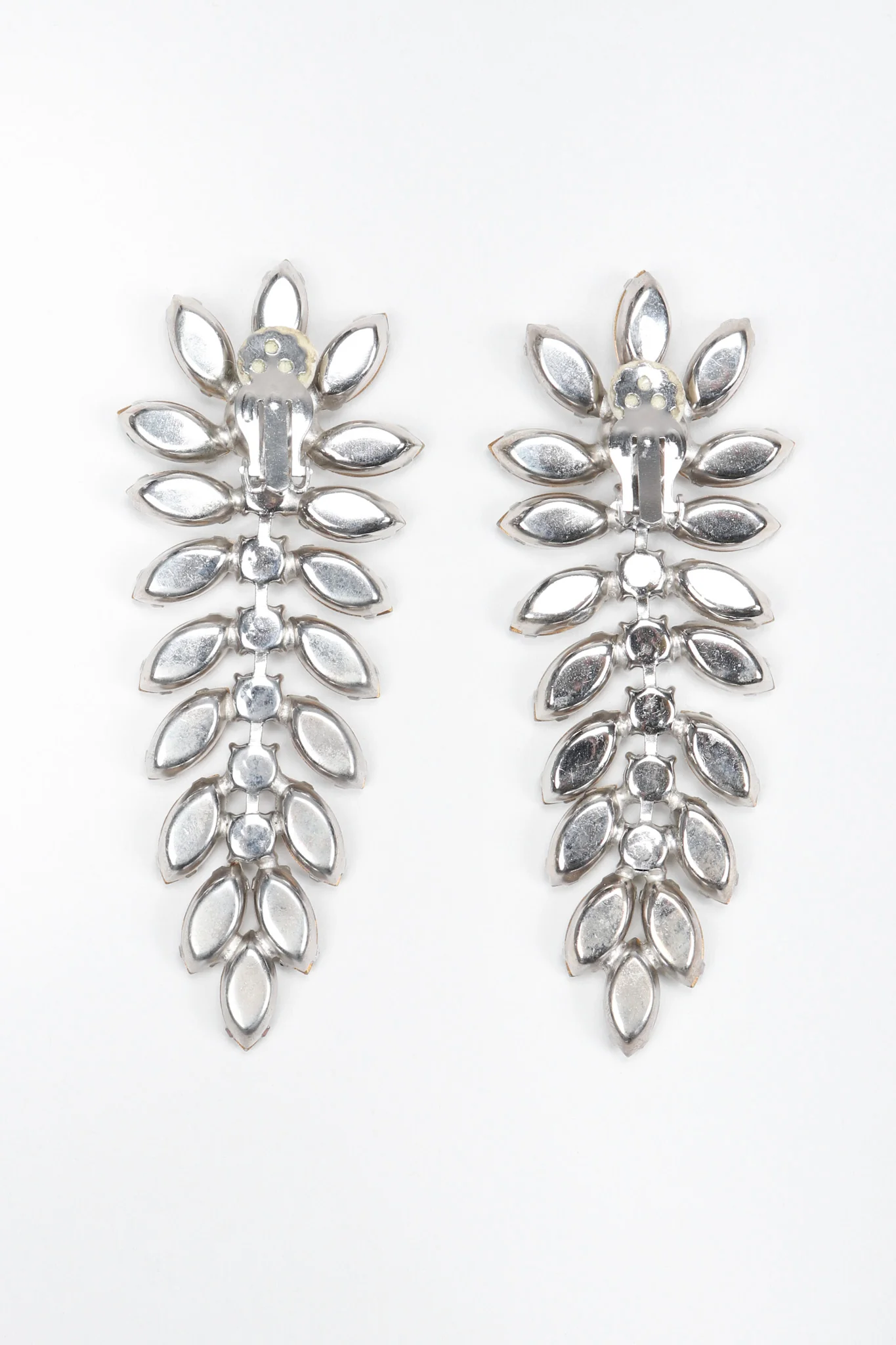 Crystal Flower Feather Earring - Image 8