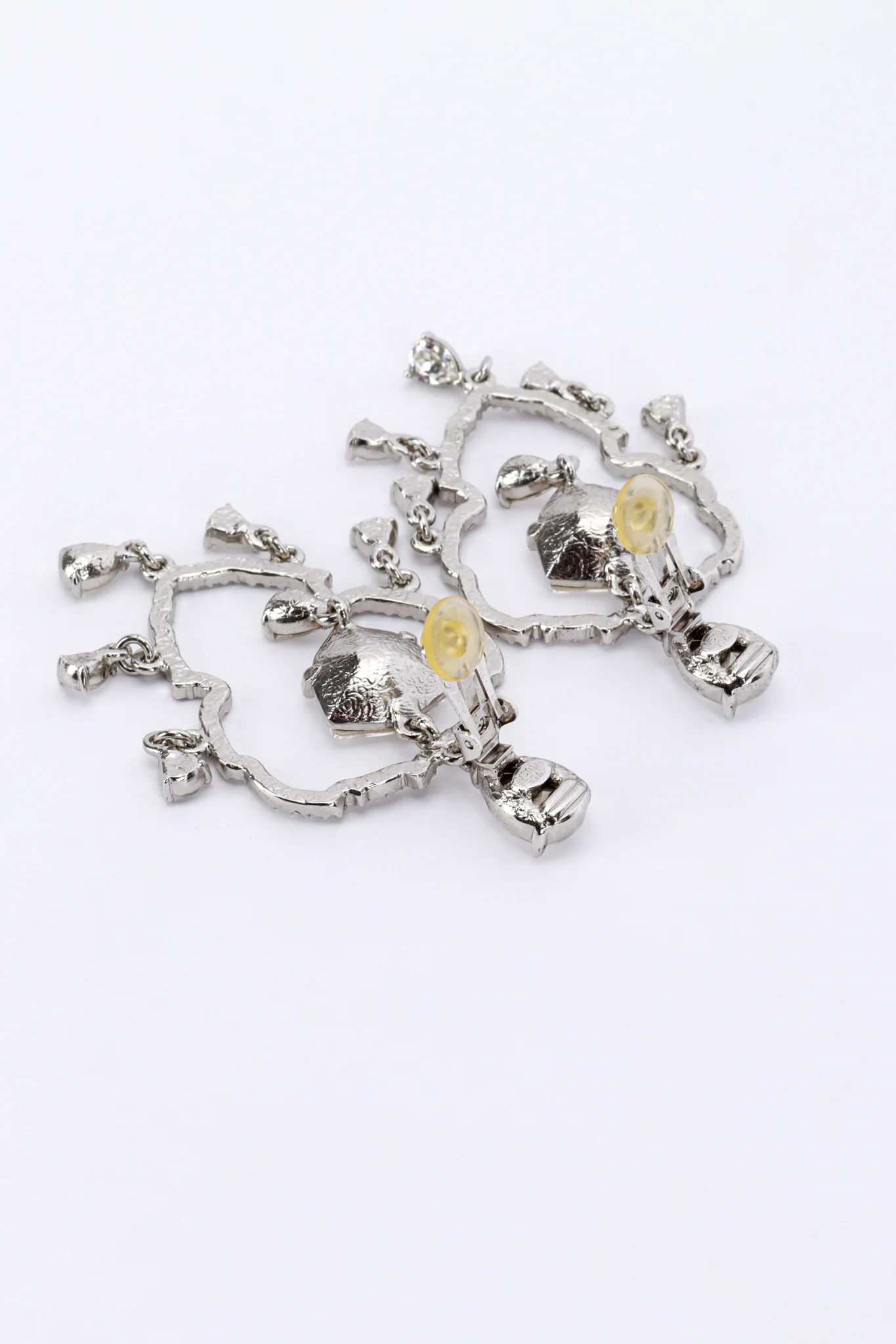 Crystal Frame Chandelier Earrings - Image 4