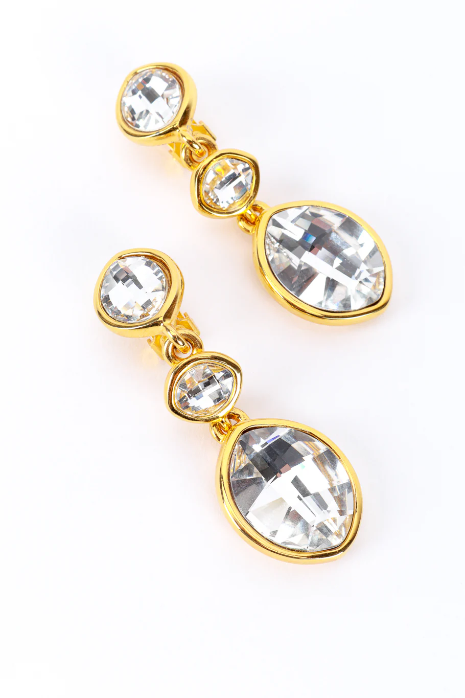 Crystal Gem Drop Earrings - Image 3