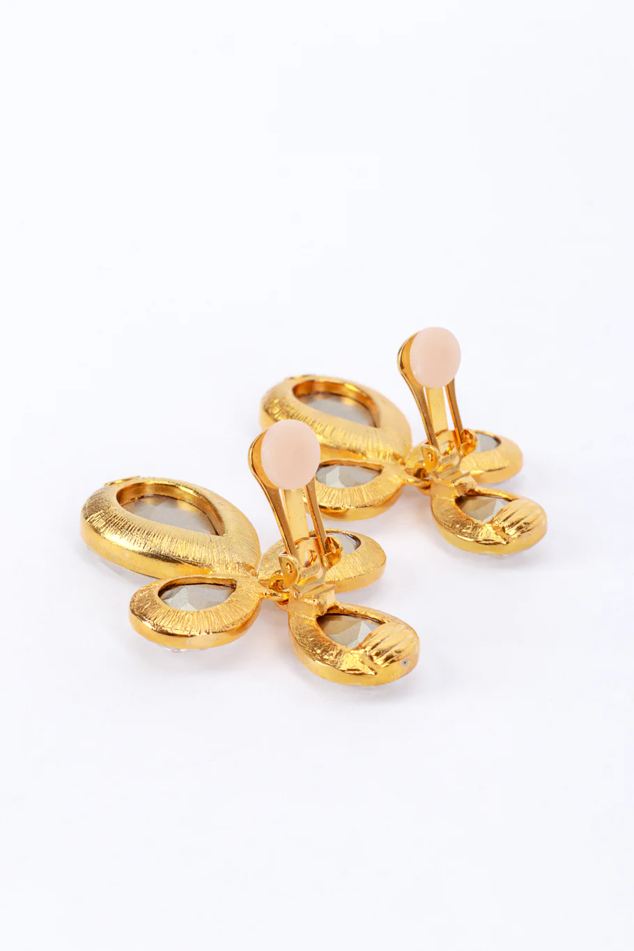 Crystal Headlight Teardrop Earrings - Image 4