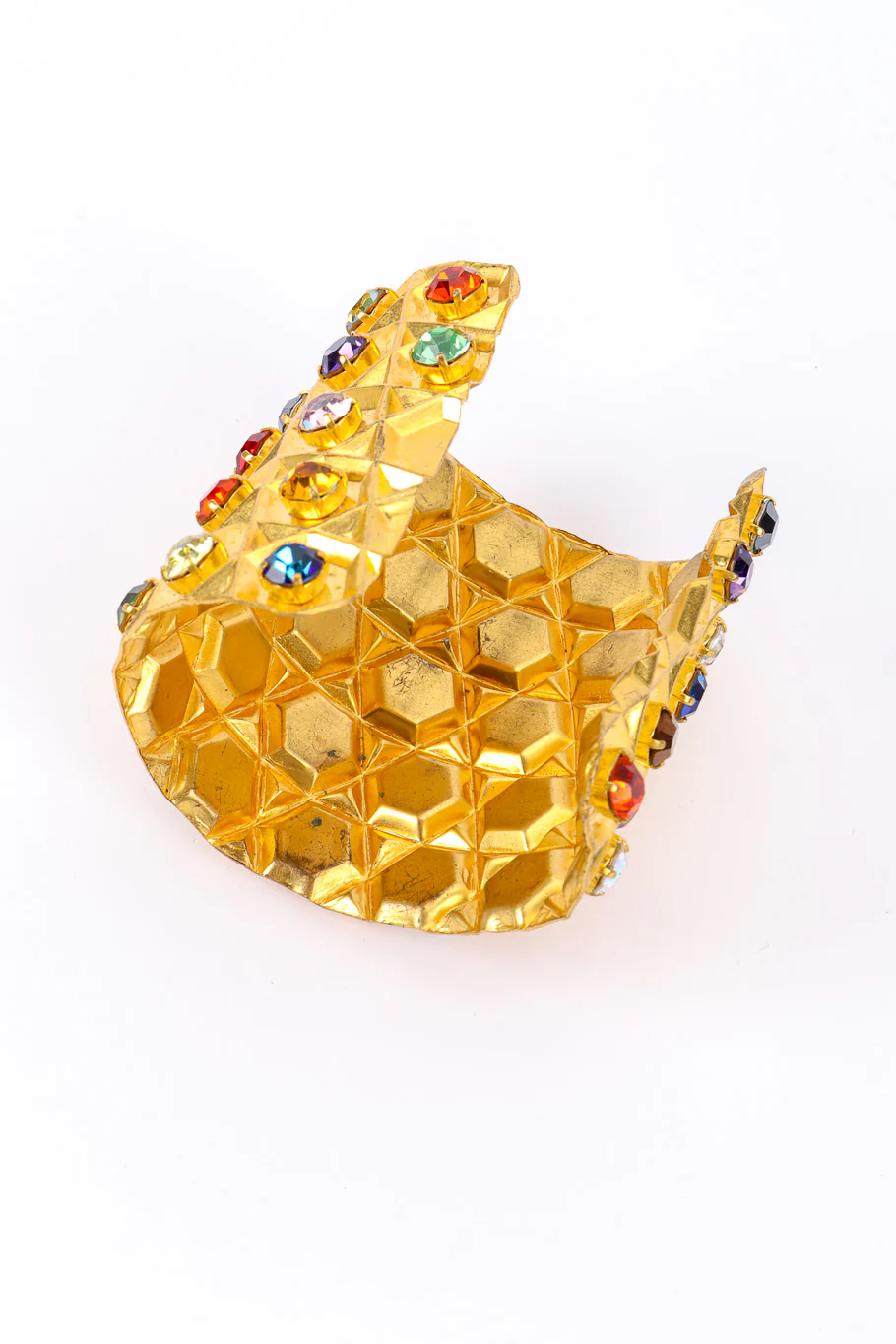 Crystal Honeycomb Cuff Bracelet - Image 5