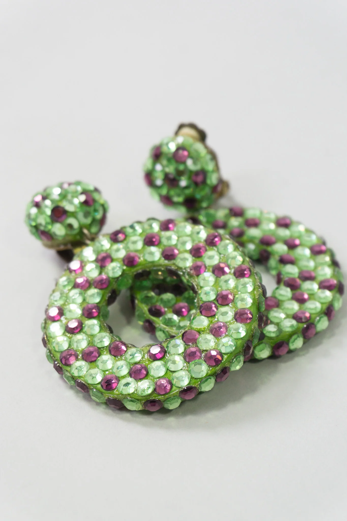 Crystal Hoop Earrings - Image 2