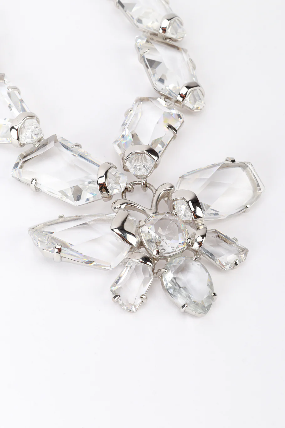 Crystal Ice Butterfly Pendant Necklace - Image 3