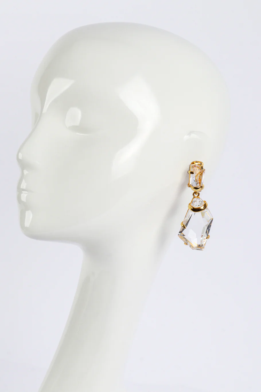 Crystal Ice Nugget Earrings - Image 2
