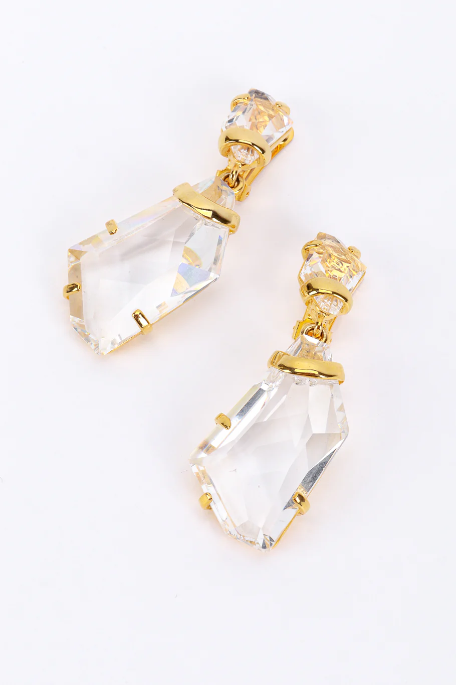 Crystal Ice Nugget Earrings - Image 3