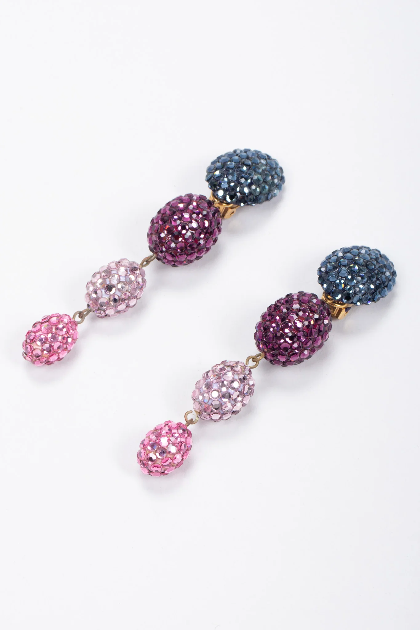 Crystal Jelly Bean Drop Earrings - Image 4